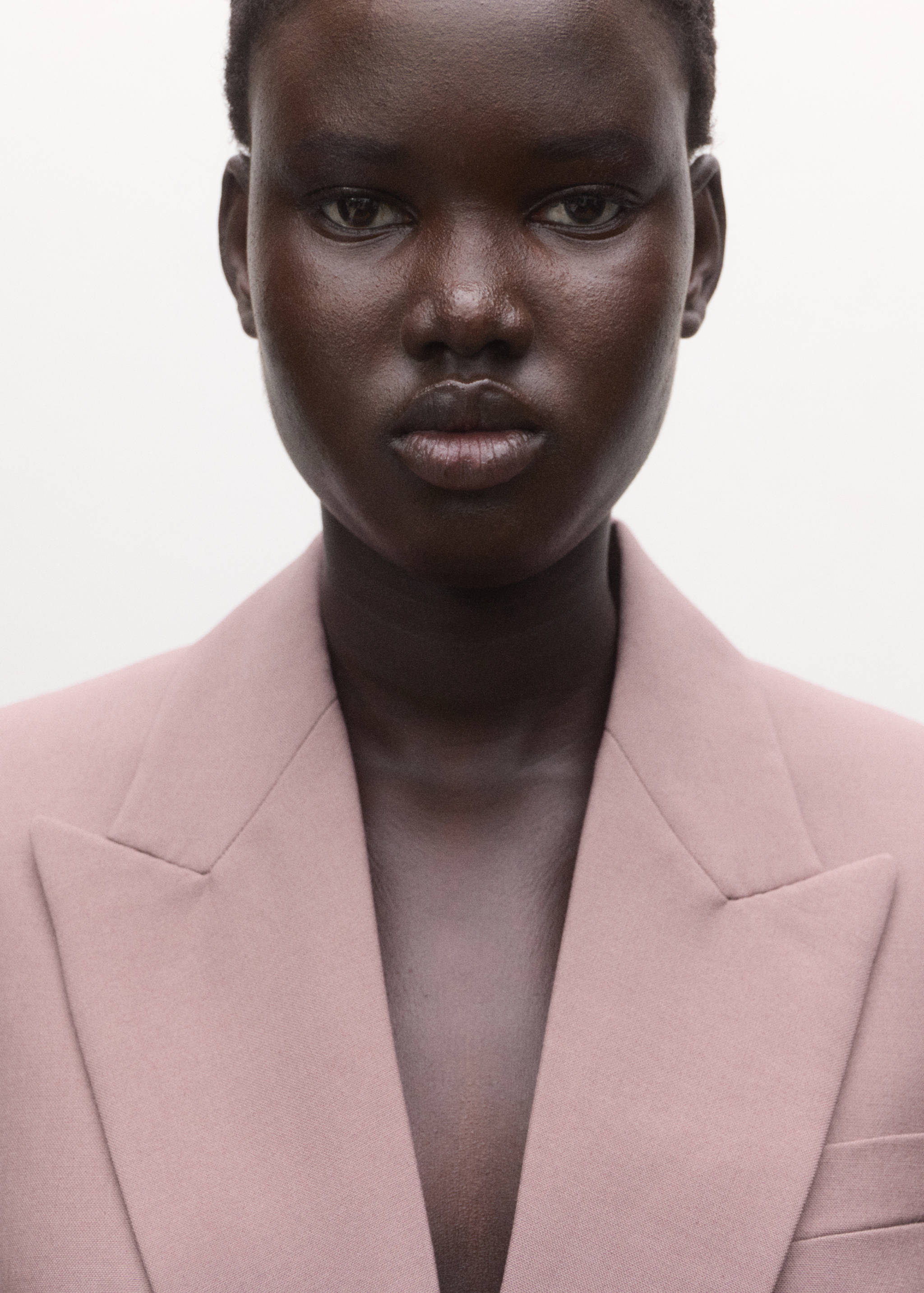 بليزر بدلة من الصوف مزدوجة الأزرار - تفاصيل المنتج 1, وردي. Ref: 27064447-00.