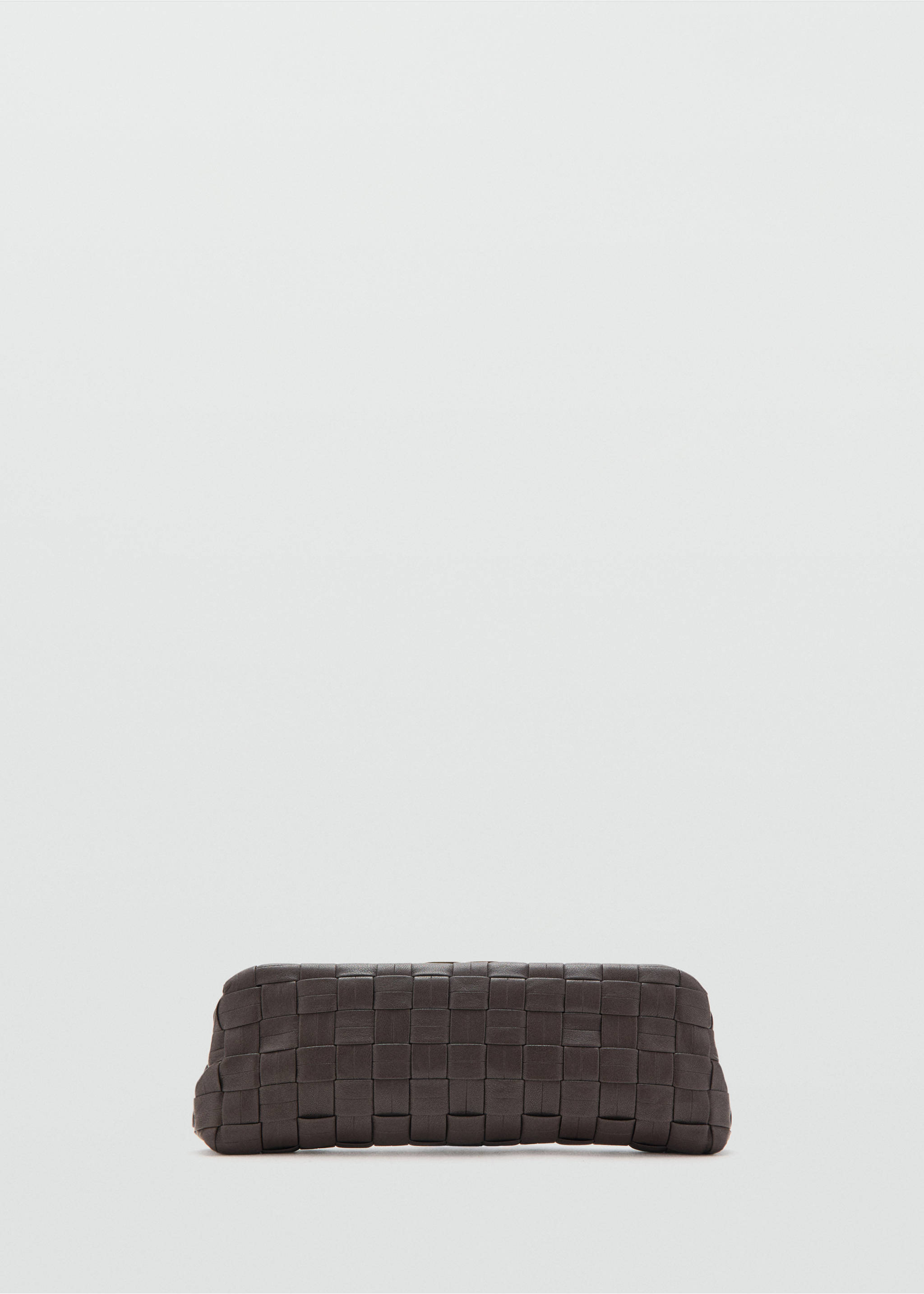 Sac porté main tressé - Article sans modèle, Chocolat. Ref: 27064773-00.