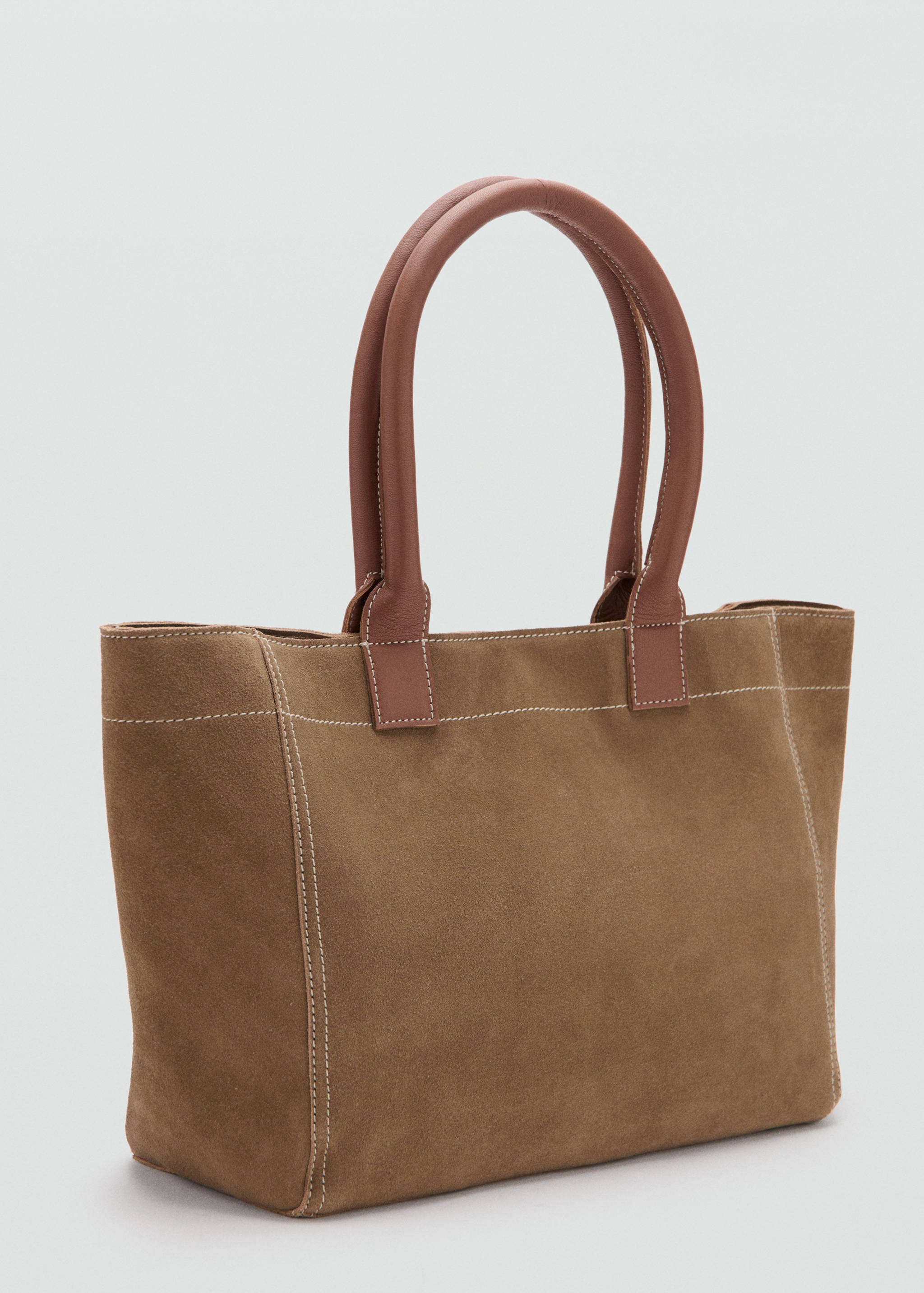 100% split leather bag - Medium plane