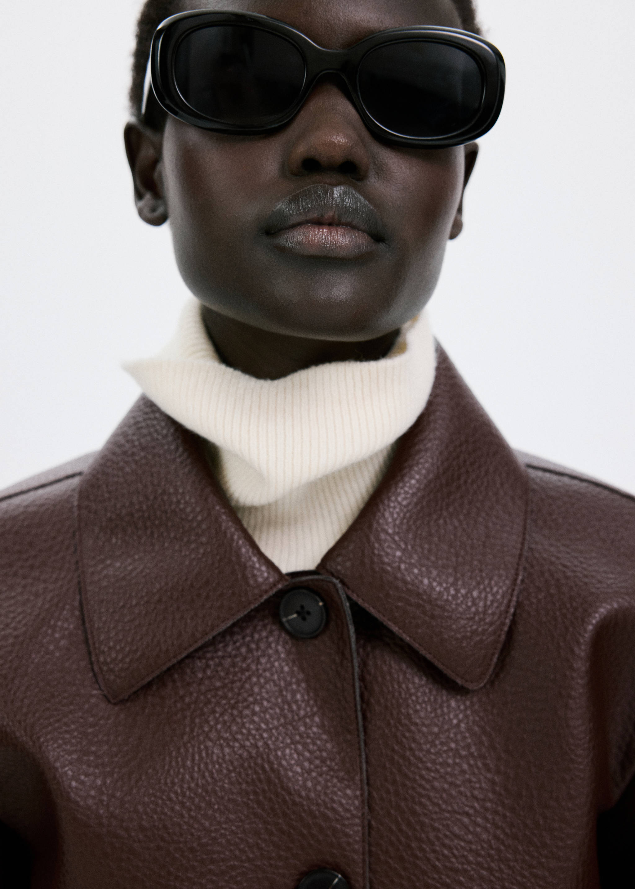 Veste cuir synthétique poches - Détail de l'article 1