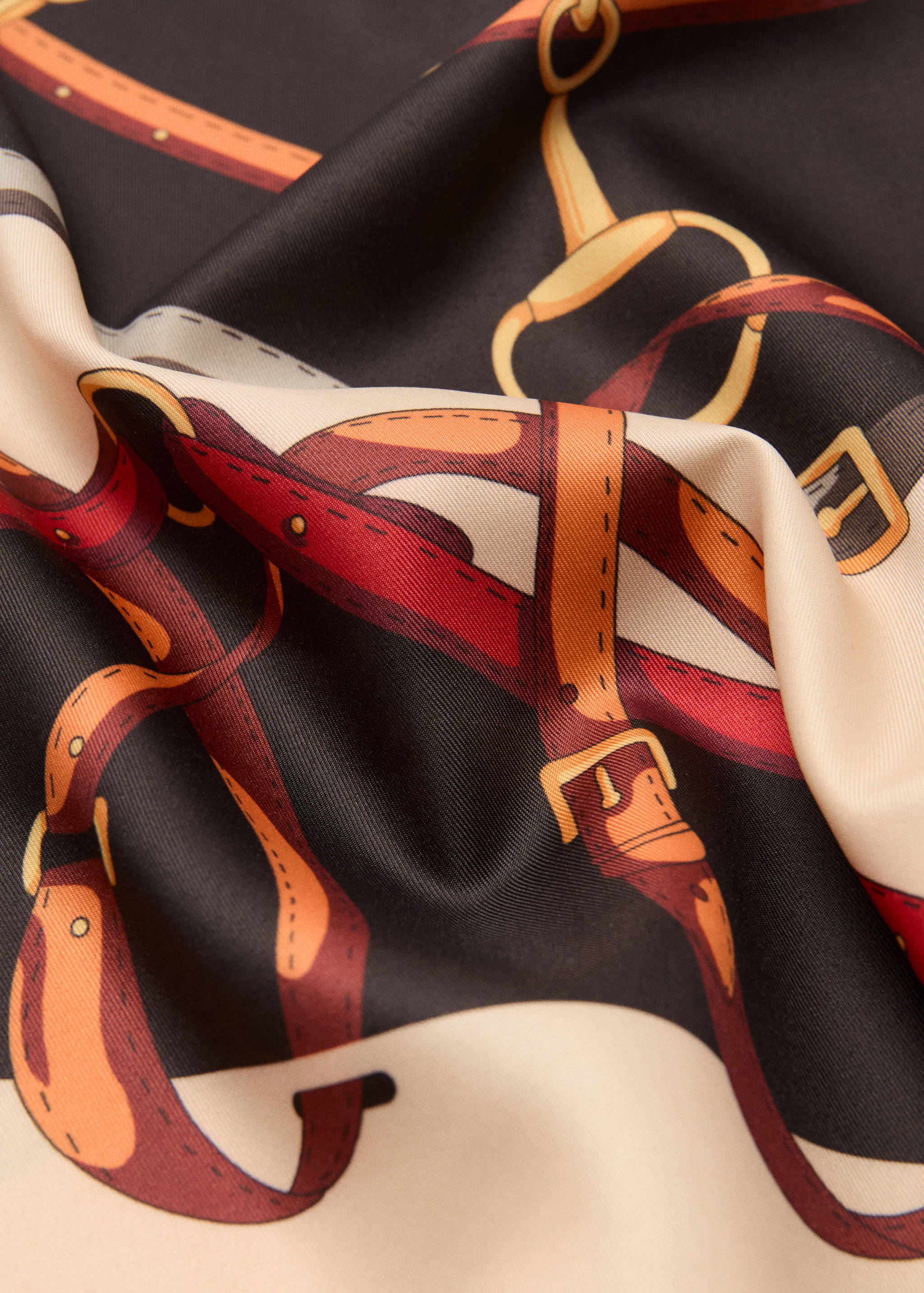 Chain-print scarf - Medium plane