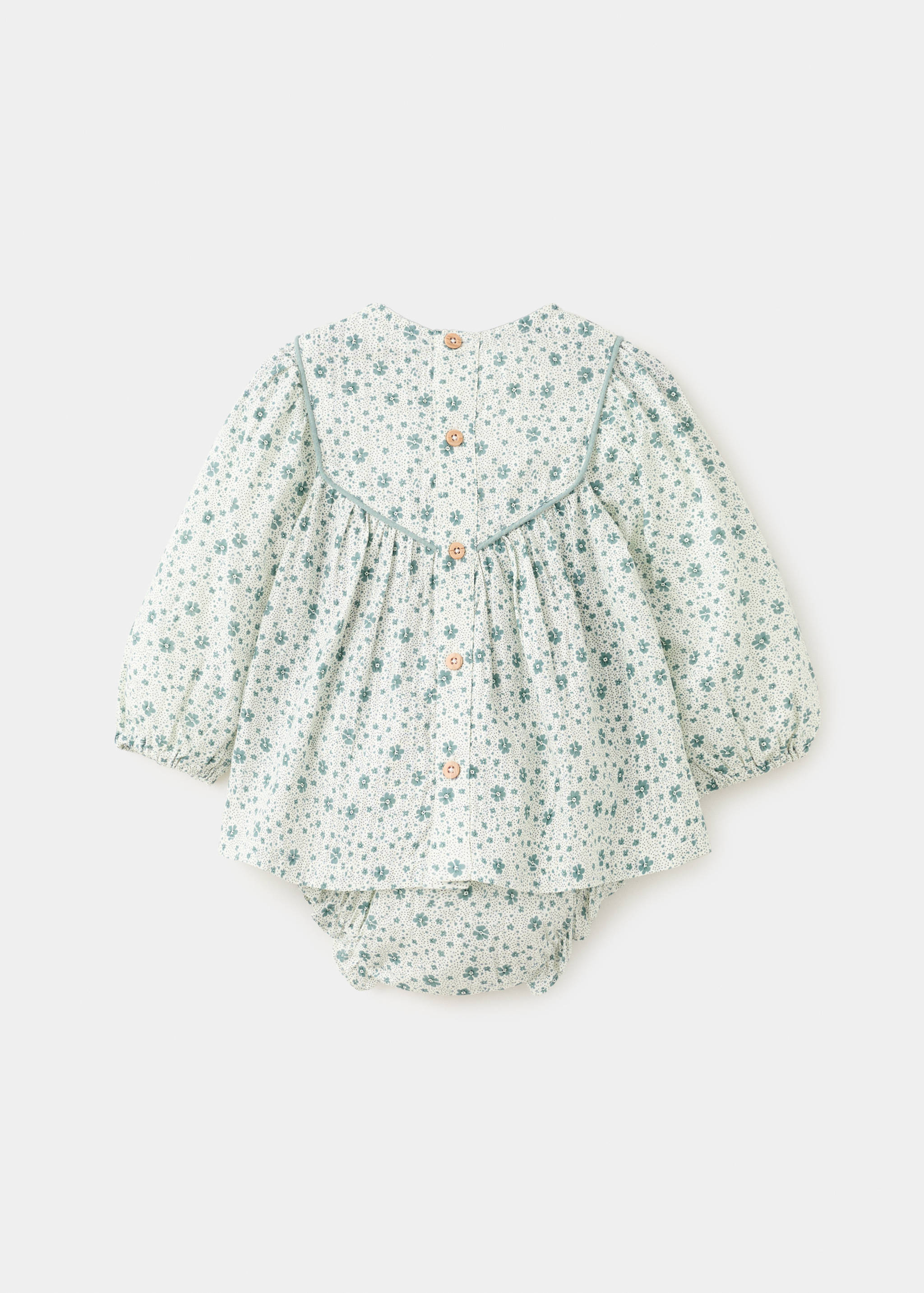 Vestido y ranita flores - Reverso del artículo