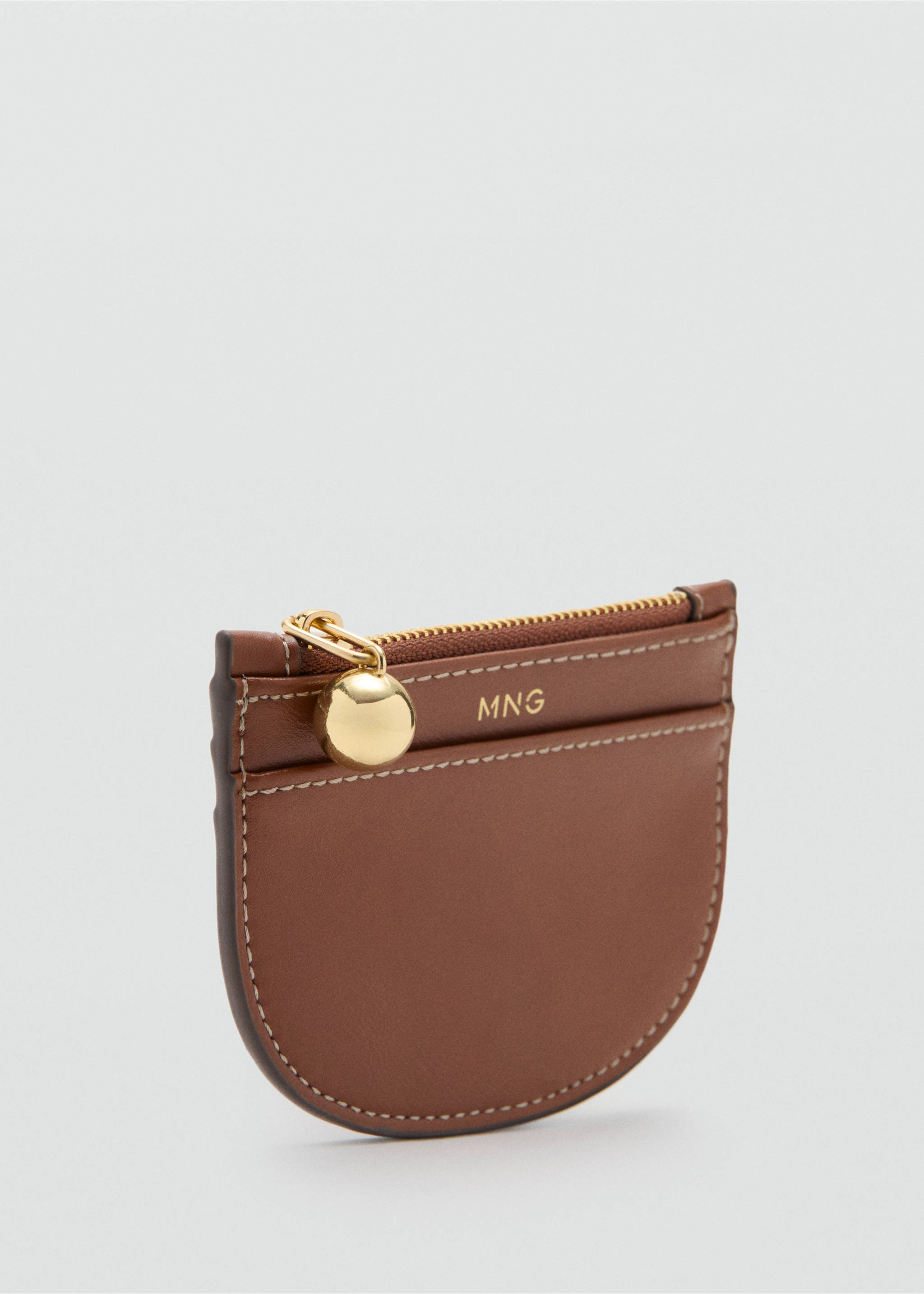 Mini beaded card holder - Details of the article 1, Leather. Ref: 27064781-00.