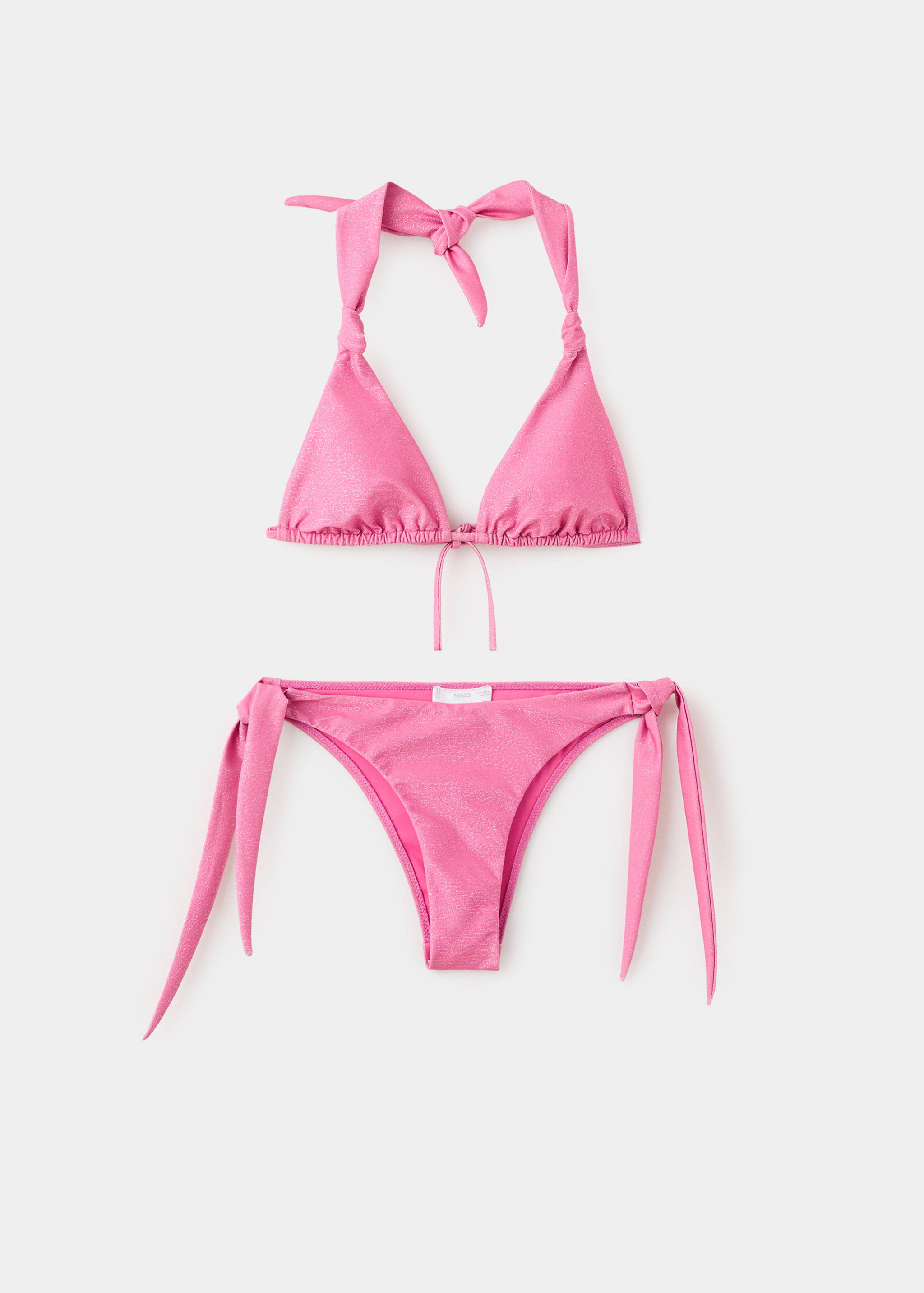 Бикини с блестками и плавками бразилиана - Изделие без модели