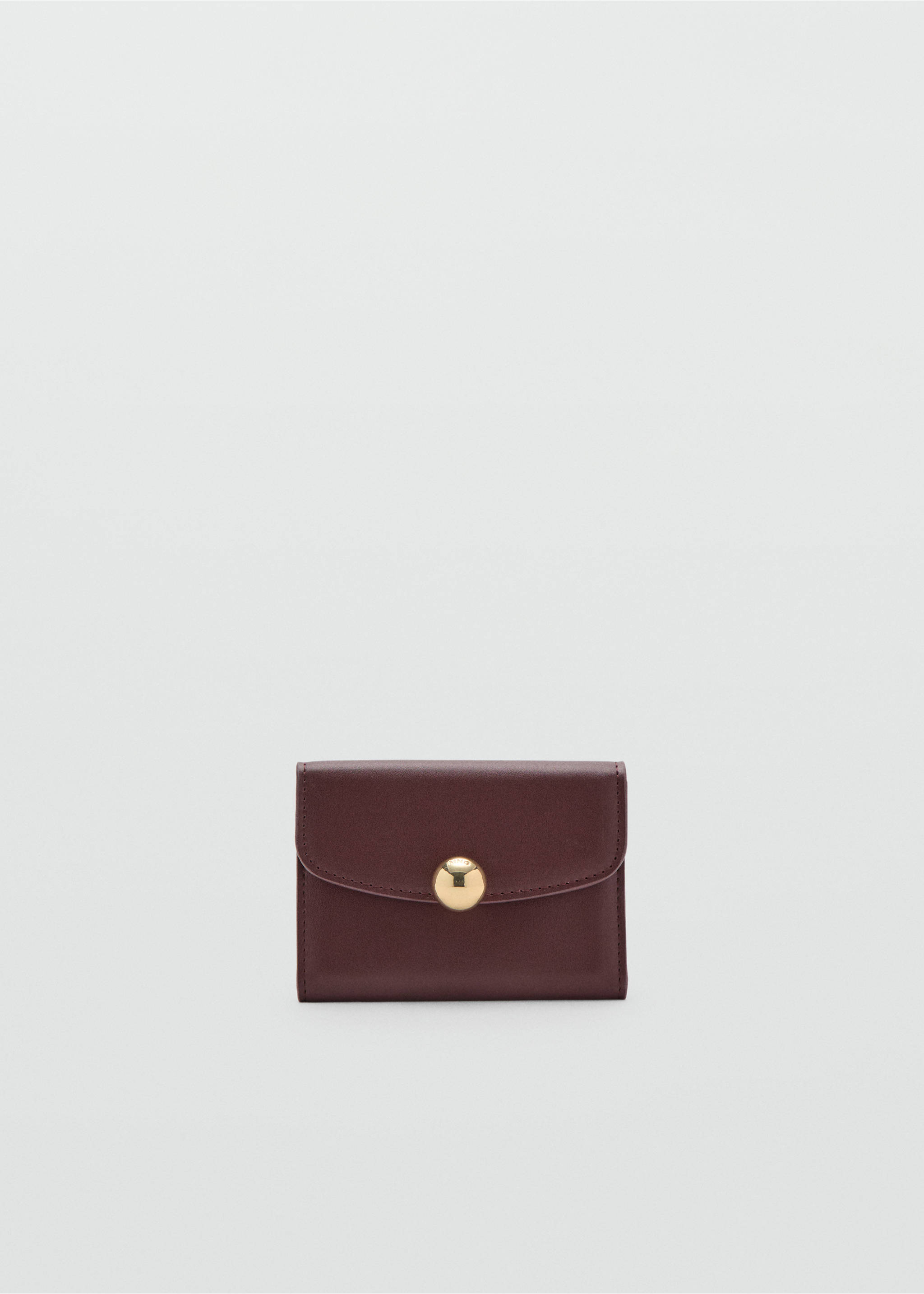 Jewel button flap purse - Article without model, Burgundy. Ref: 27064785-00.