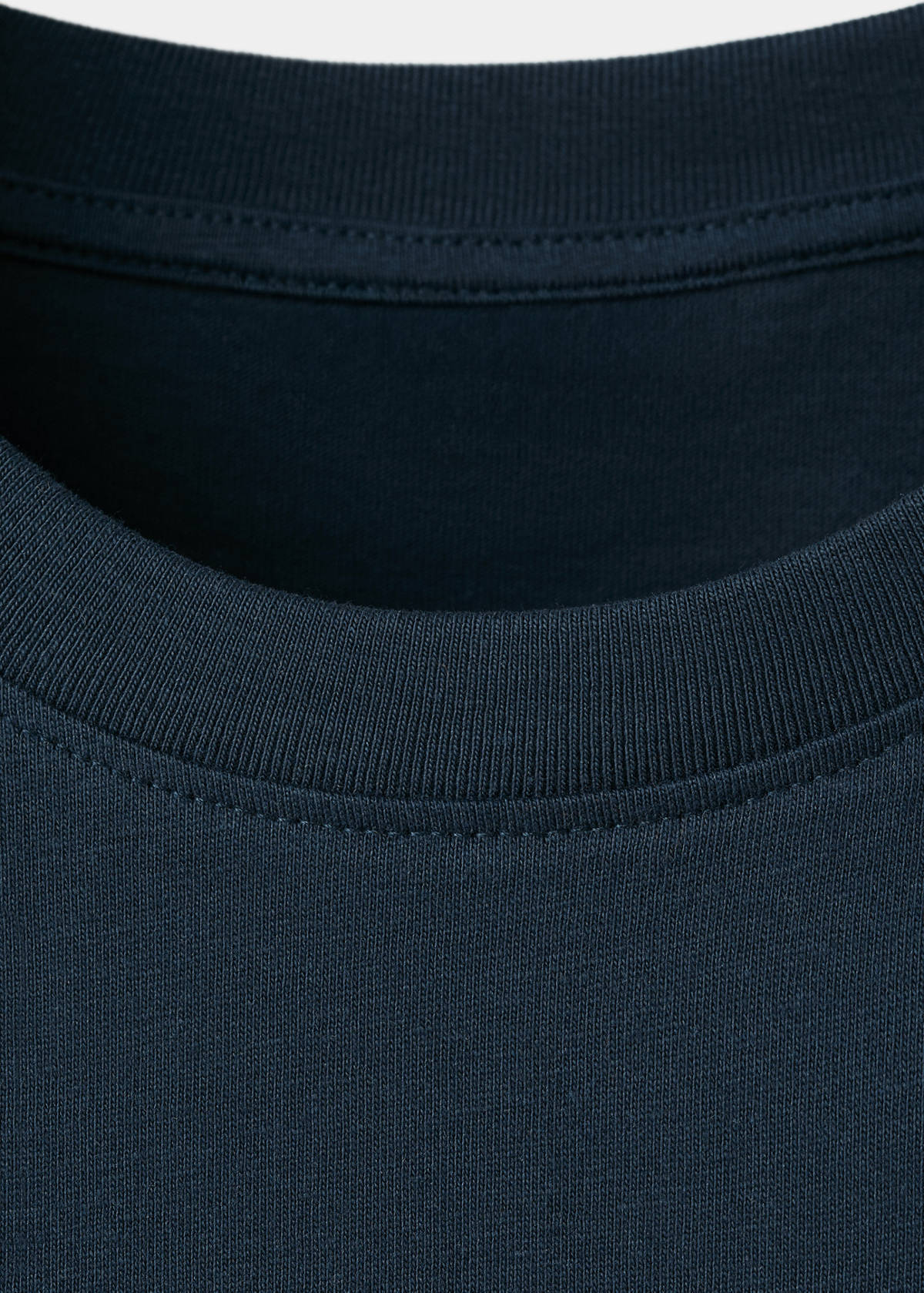 Two-tone short-sleeved T-shirt — Navy