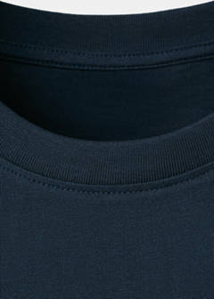 Two-tone short-sleeved T-shirt — Navy 6