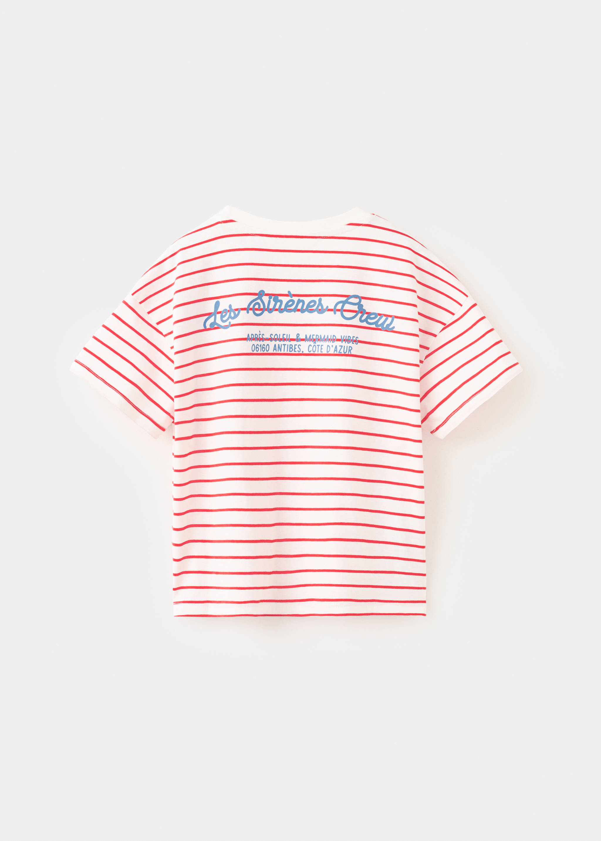 T-shirt rayures brodé - Verso de l’article