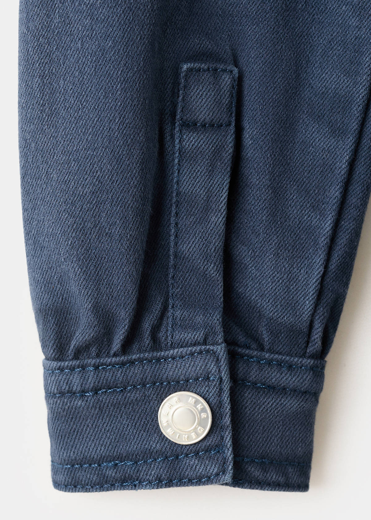 Short denim dress — Navy