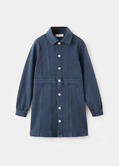 Short denim dress — Navy 3