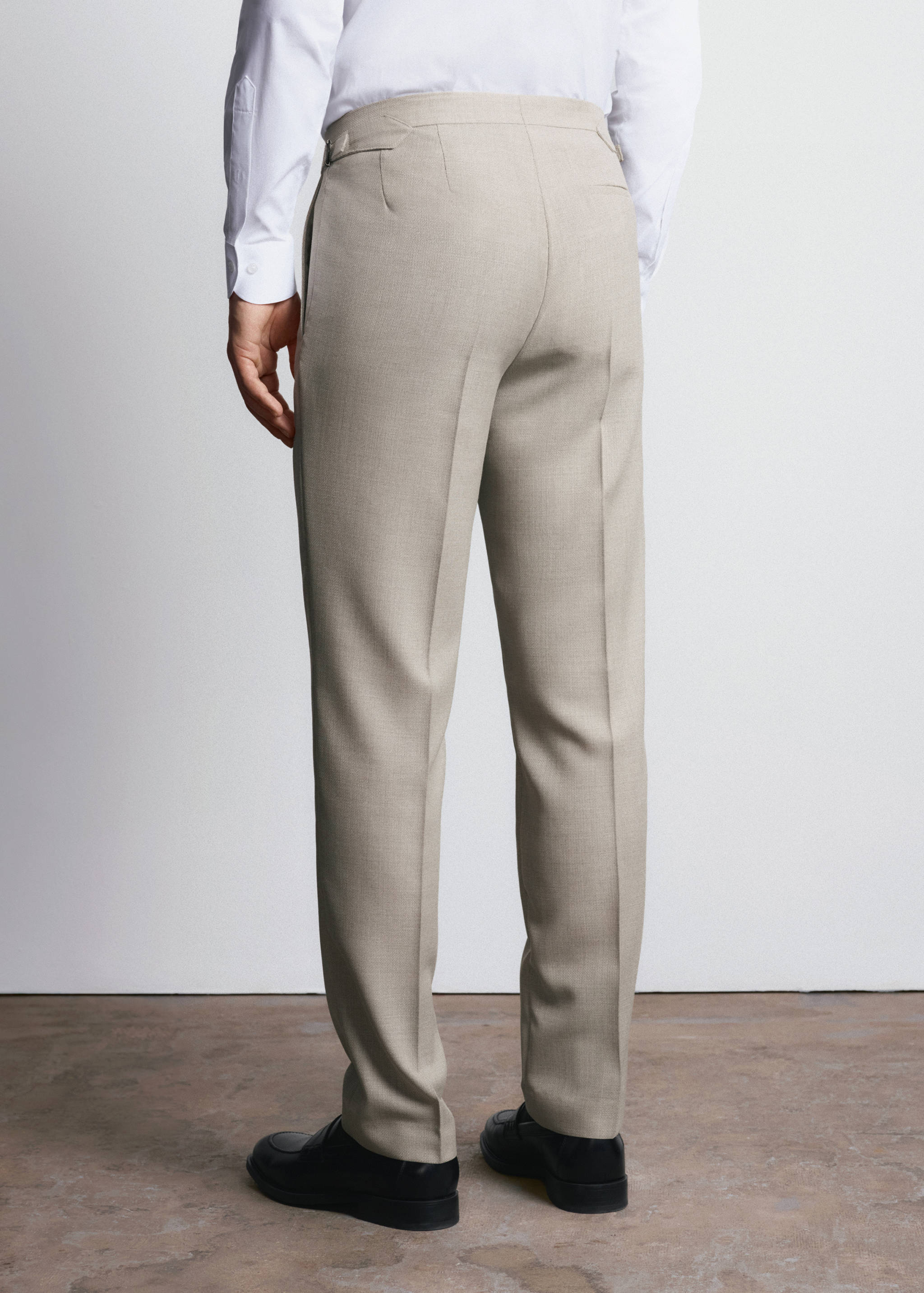 Pantalón slim fit 100% lana Vitale Barberis Canonico® - Reverso del artículo