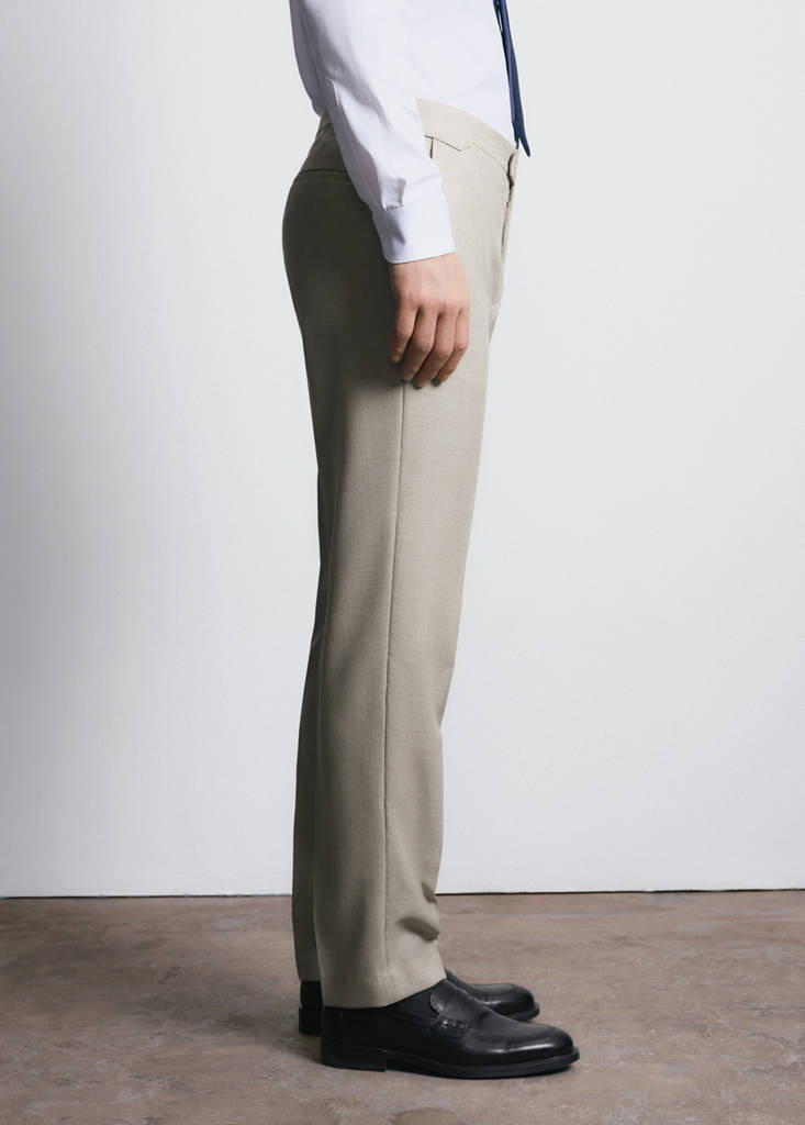 Slim fit trousers 100% Vitale Barberis Canonico® wool — Beige