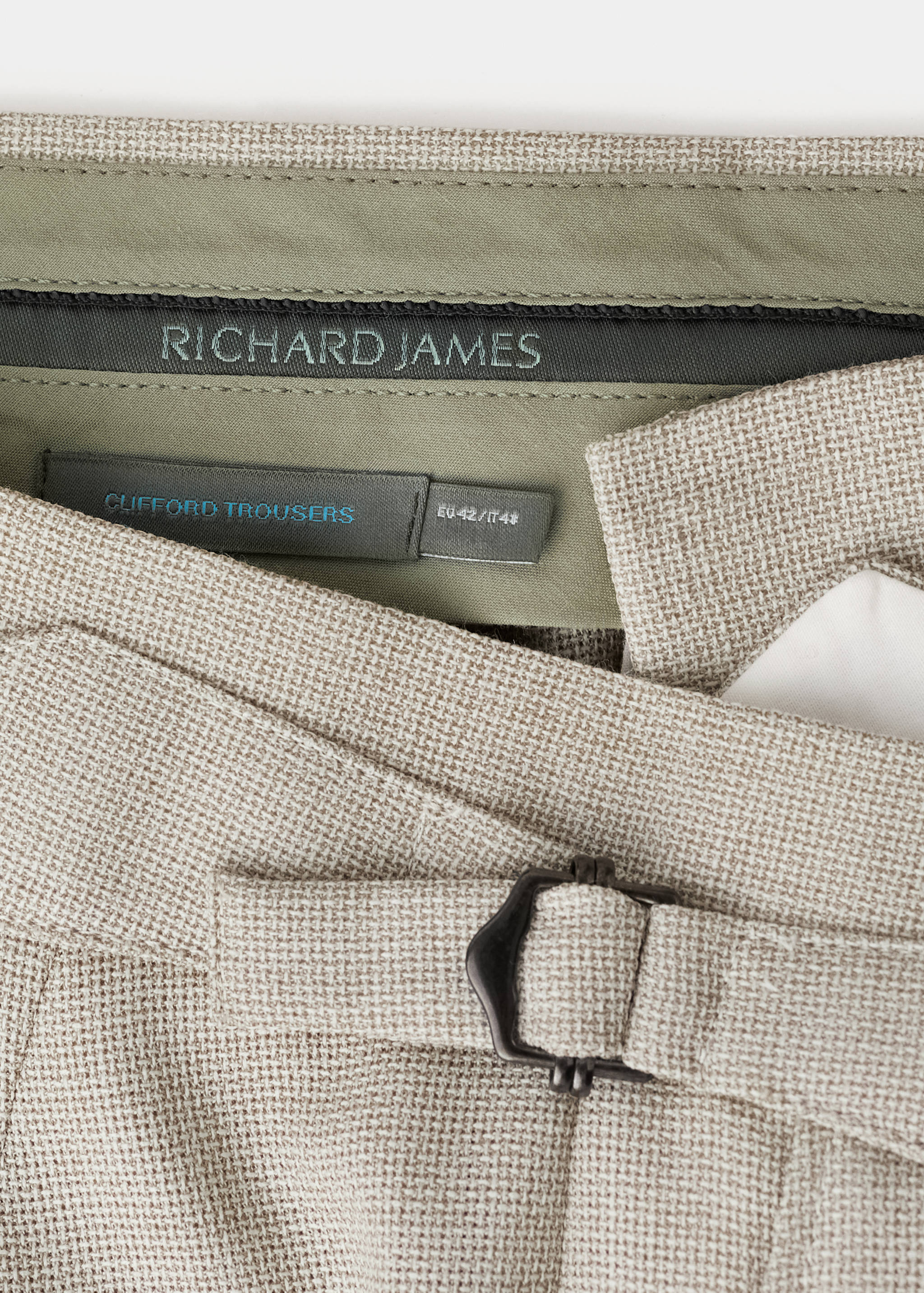 Pantalón slim fit 100% lana Vitale Barberis Canonico® - Detalle del artículo 8