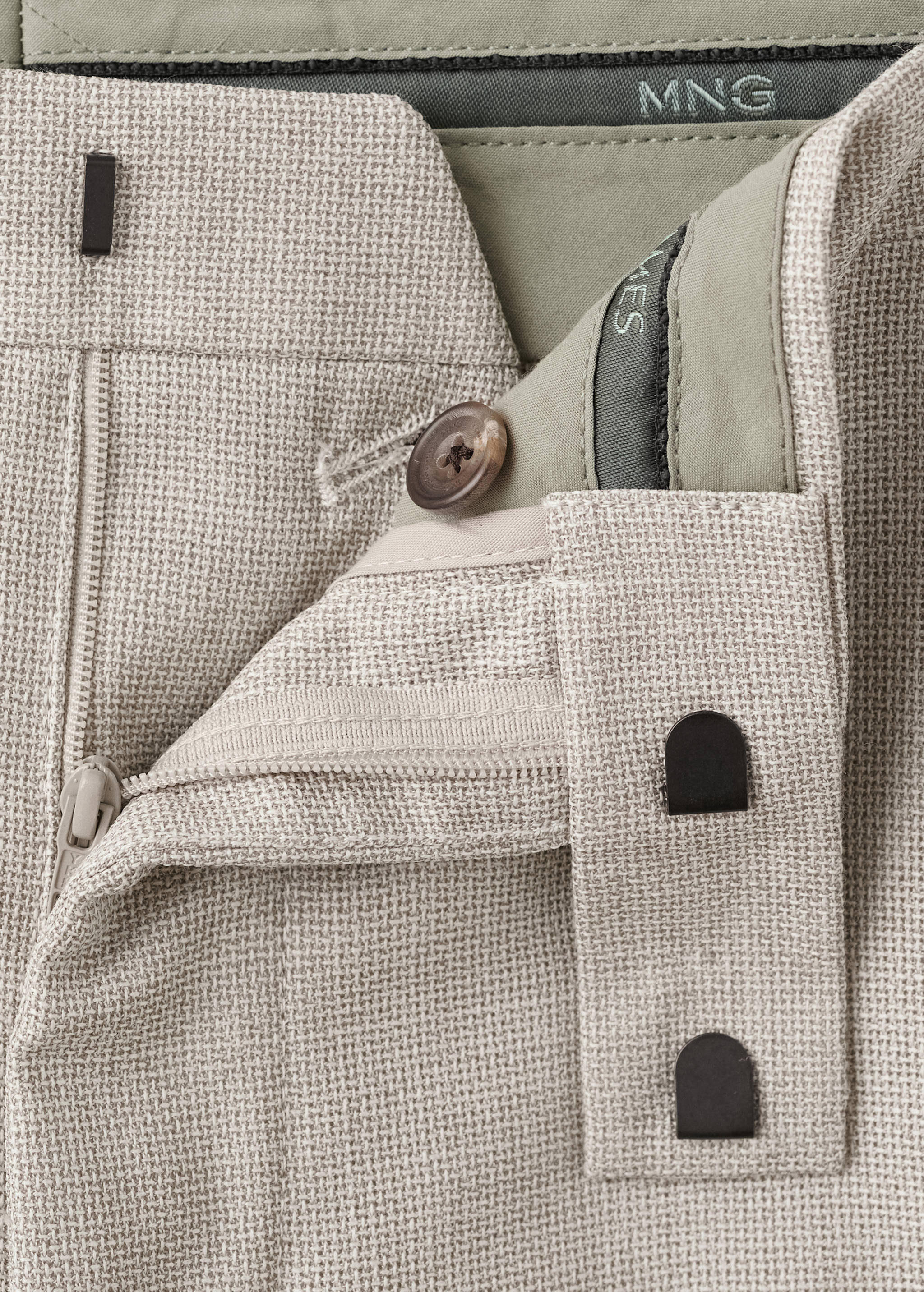 Pantalón slim fit 100% lana Vitale Barberis Canonico® - Detalle del artículo 0