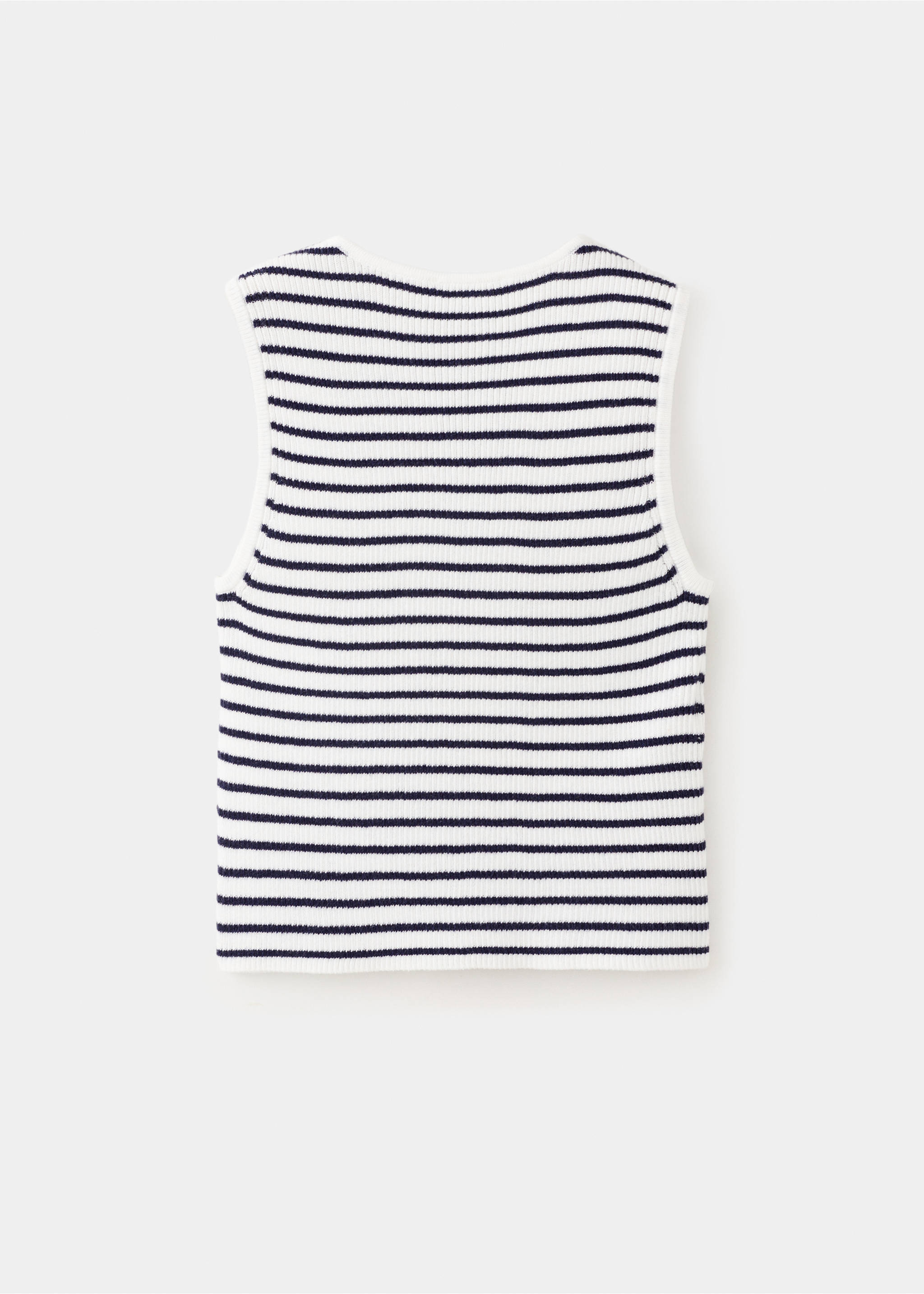 Striped knit top - Reverse of the article, Off White. Ref: 27065149-00.