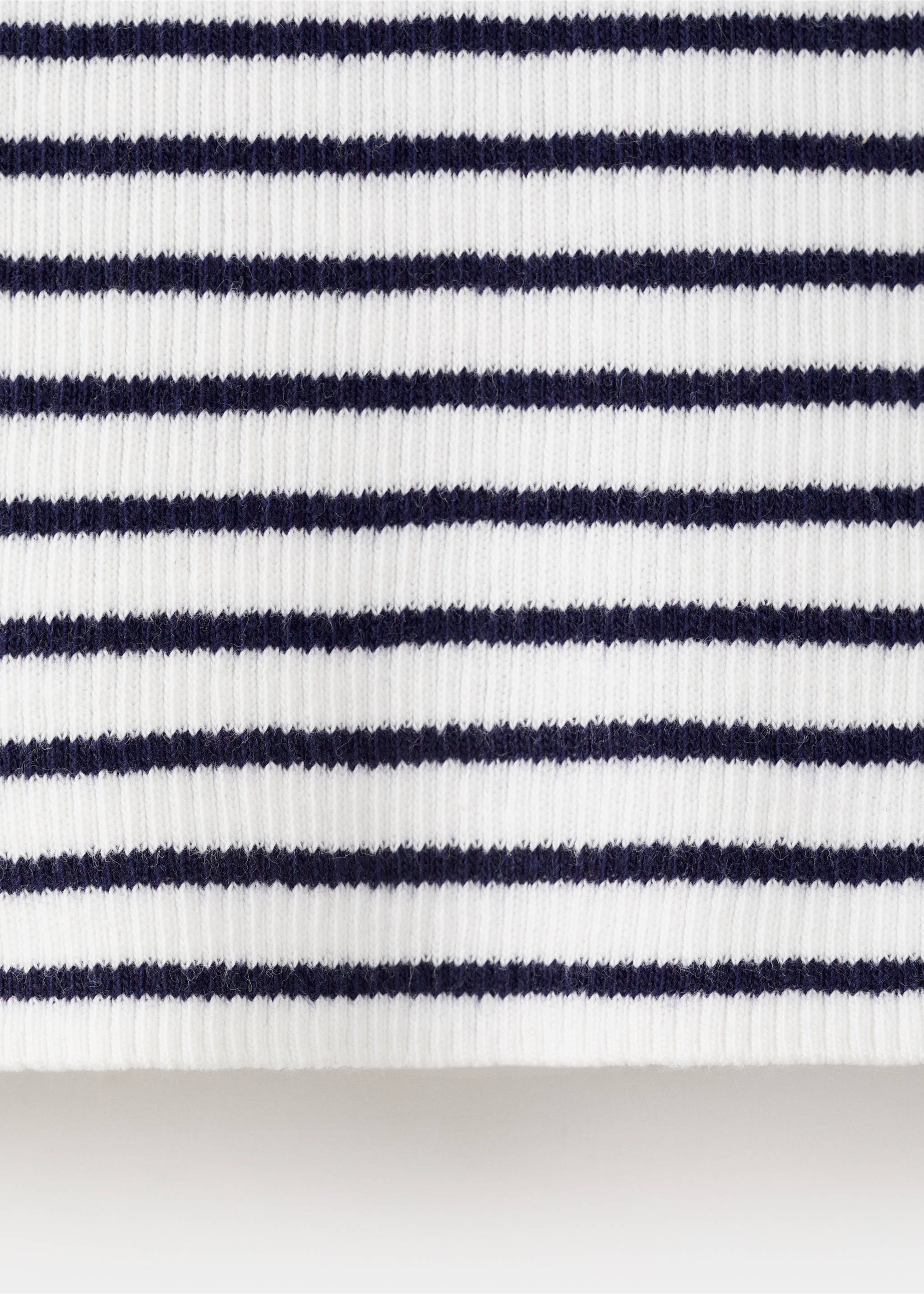 Striped knit top - Details of the article 0, Off White. Ref: 27065149-00.