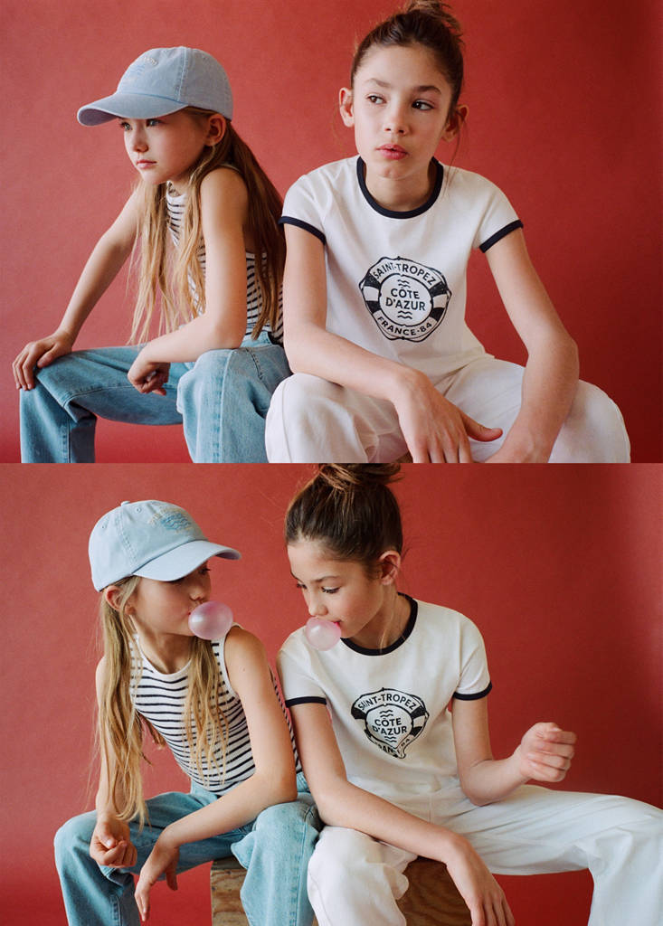 Striped knit top — Off White