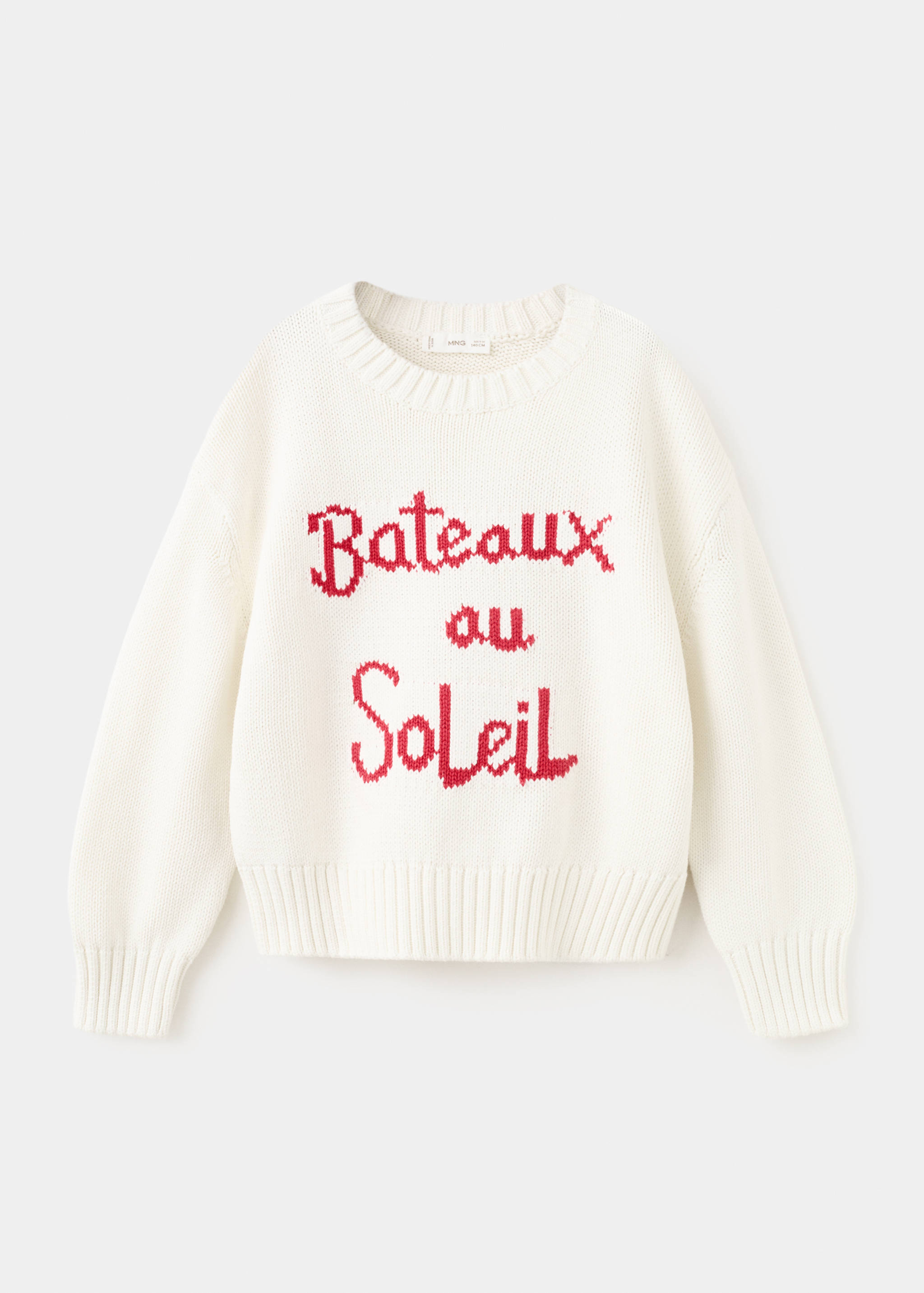 Knit embroidered sweater - Article without model