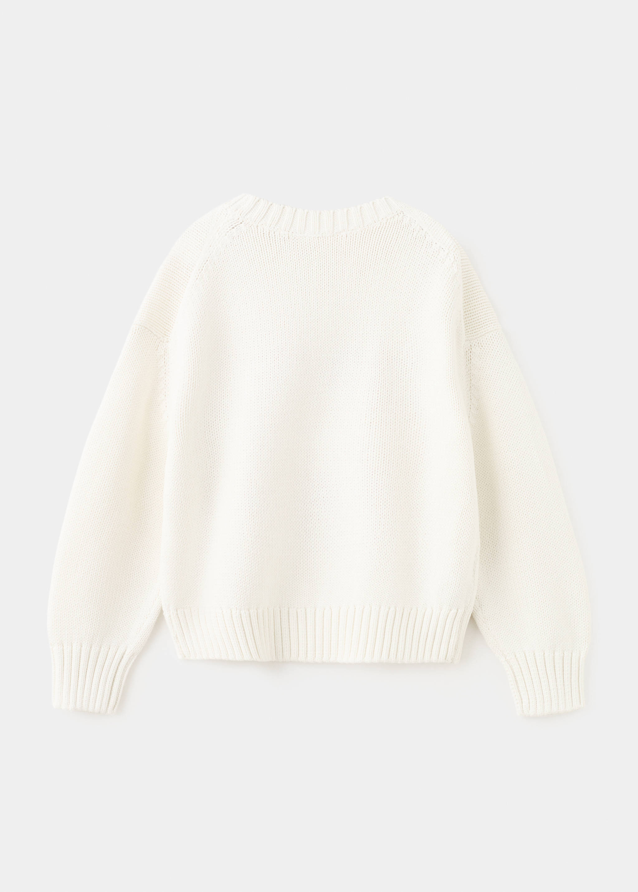 Knit embroidered sweater - Reverse of the article