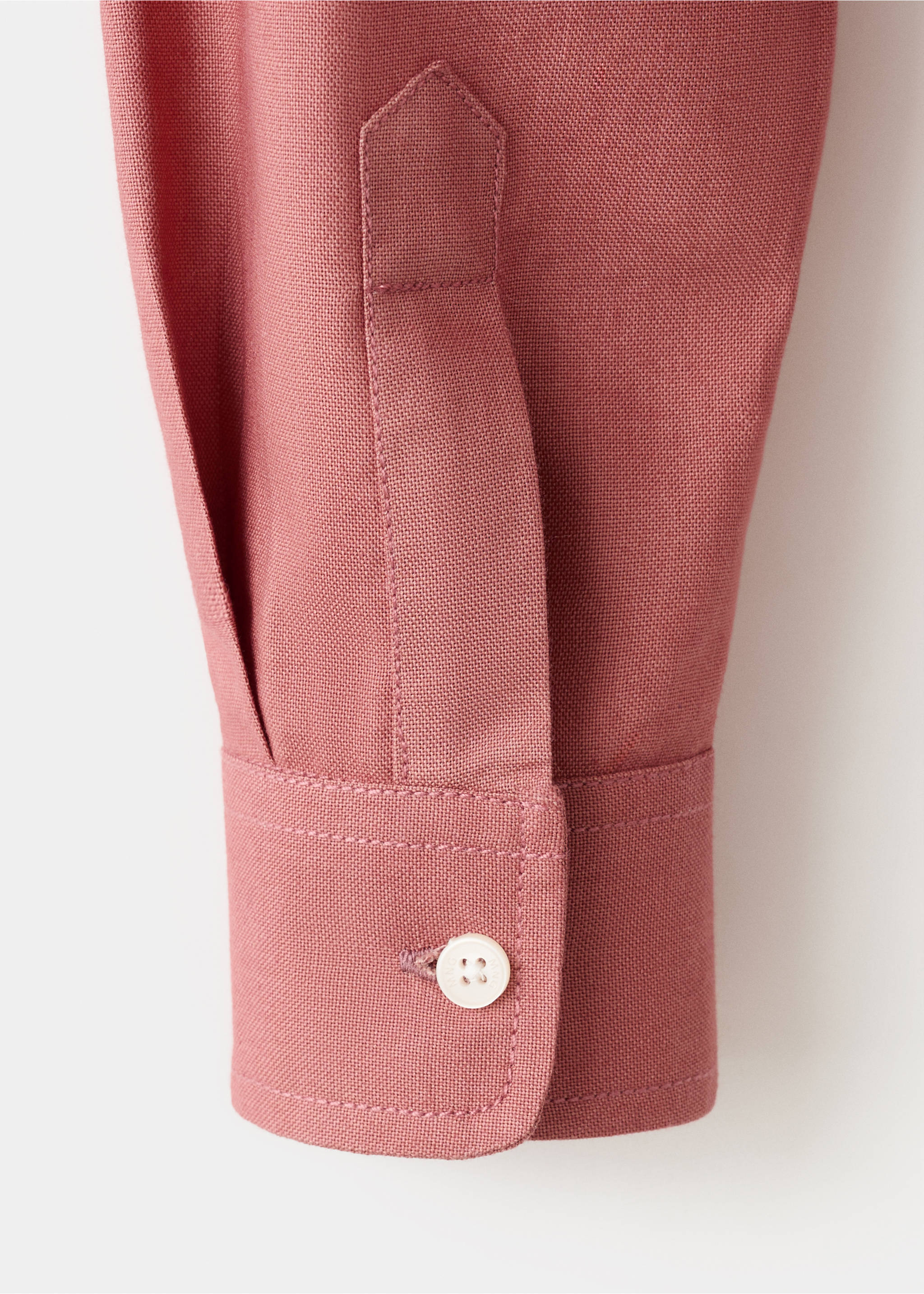 Cotton shirt - Details of the article 8, Cherry. Ref: 27065152-00.