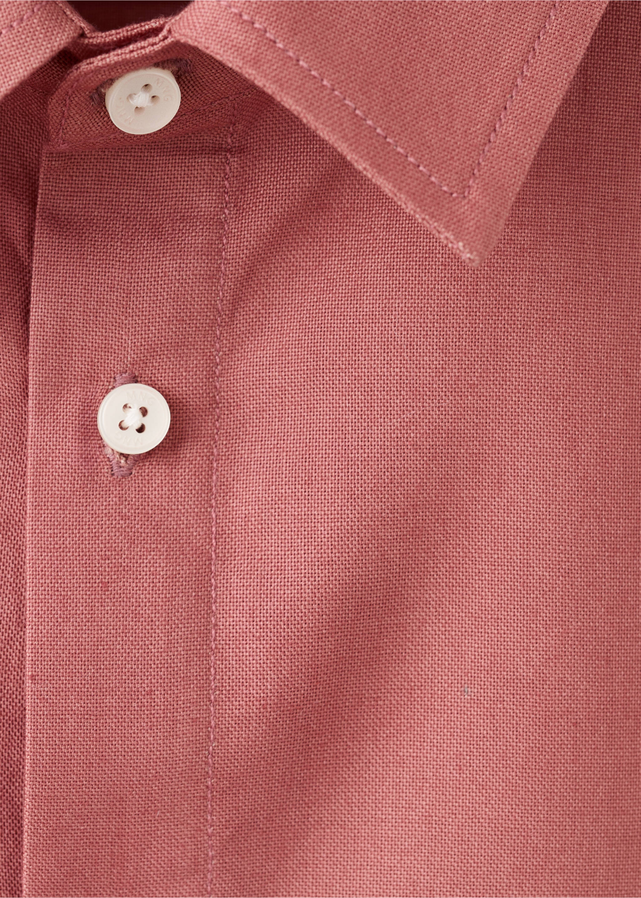 Cotton shirt - Details of the article 0, Cherry. Ref: 27065152-00.