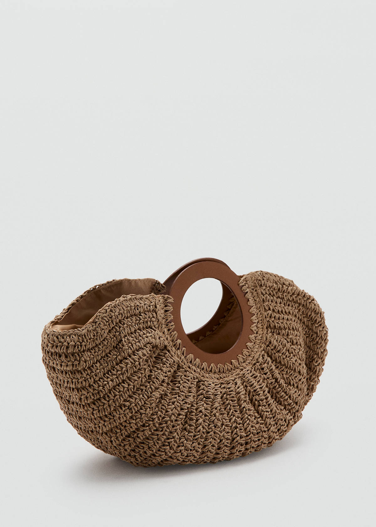 Natural fibre tote bag — Brown