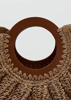 Natural fibre tote bag — Brown 3