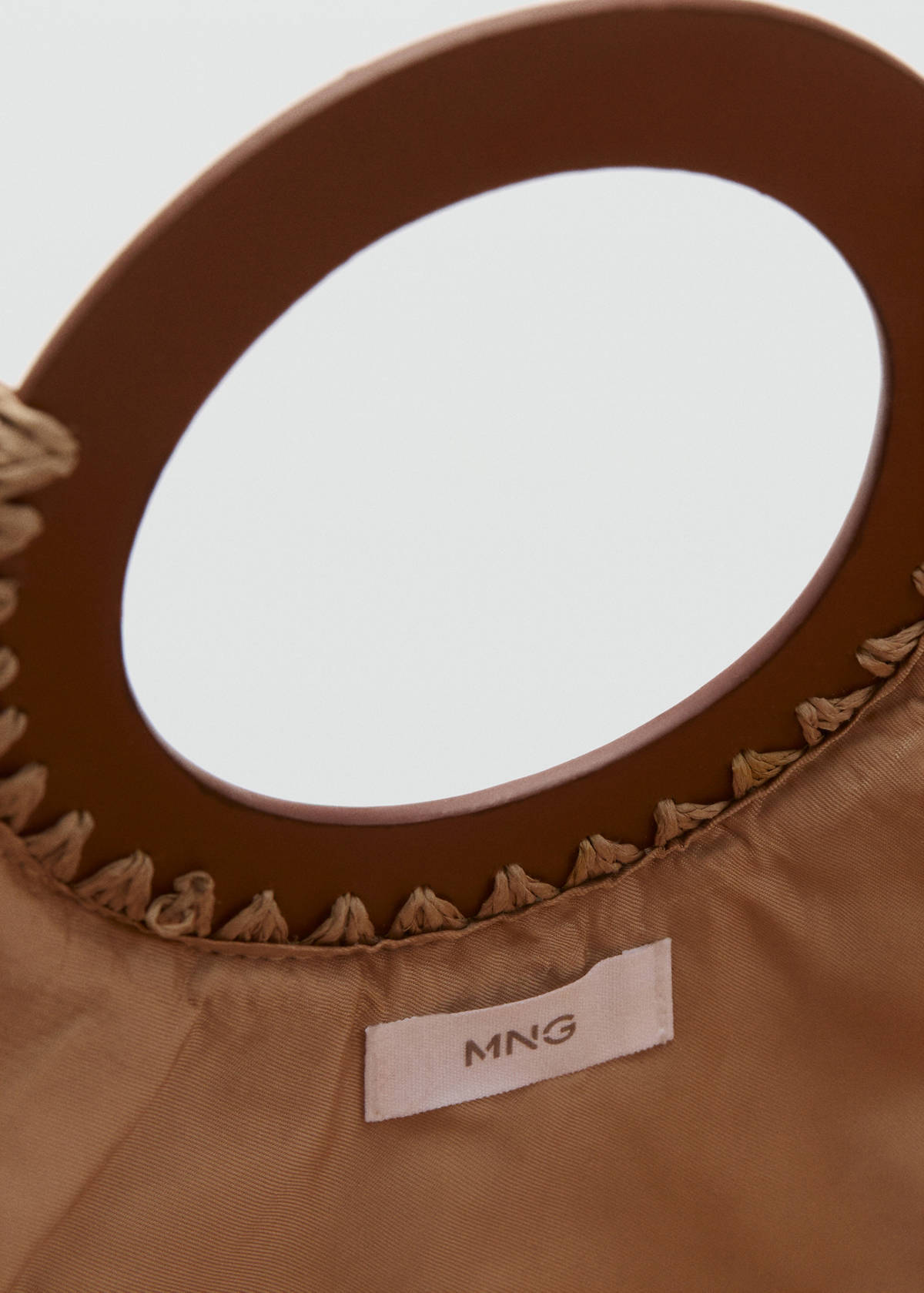 Natural fibre tote bag — Brown