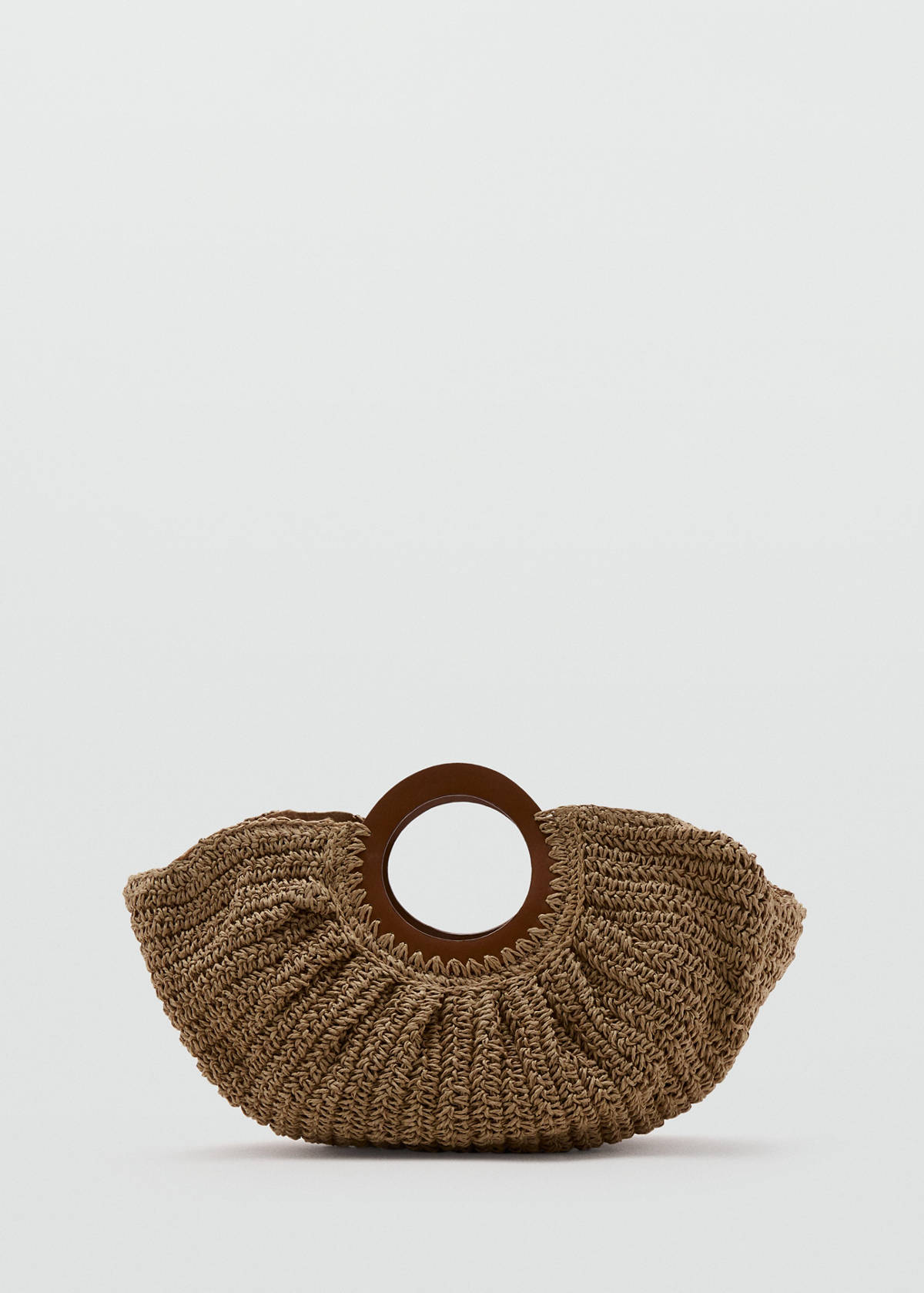 Natural fibre tote bag — Brown