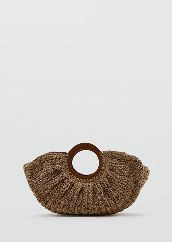 Natural fibre tote bag — Brown