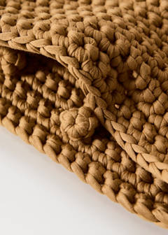 Crochet cushion cover 30x50cm — Caramel 4