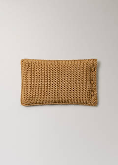 Crochet cushion cover 30x50cm — Caramel 6