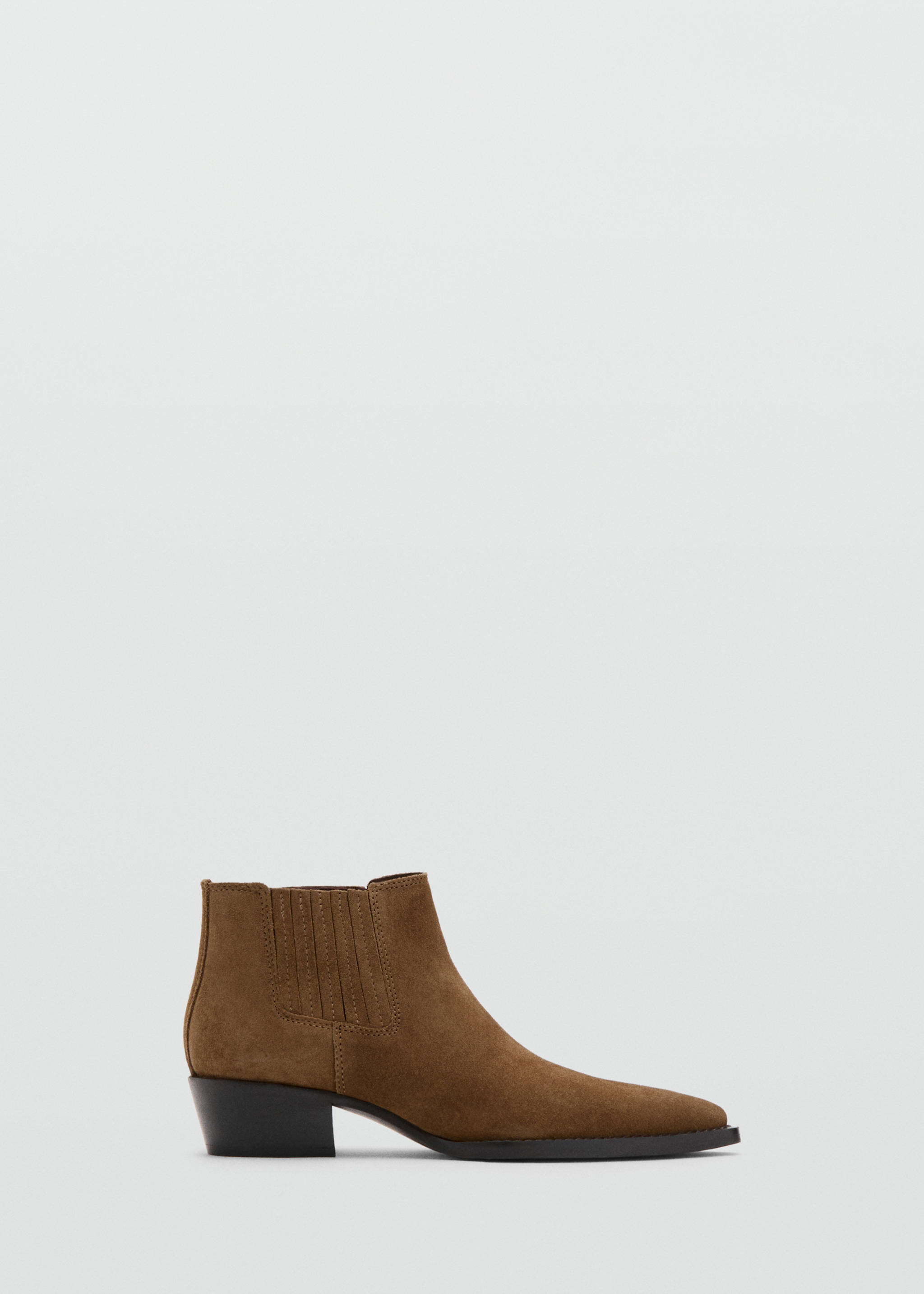 Suede block-heel boots - Article without model