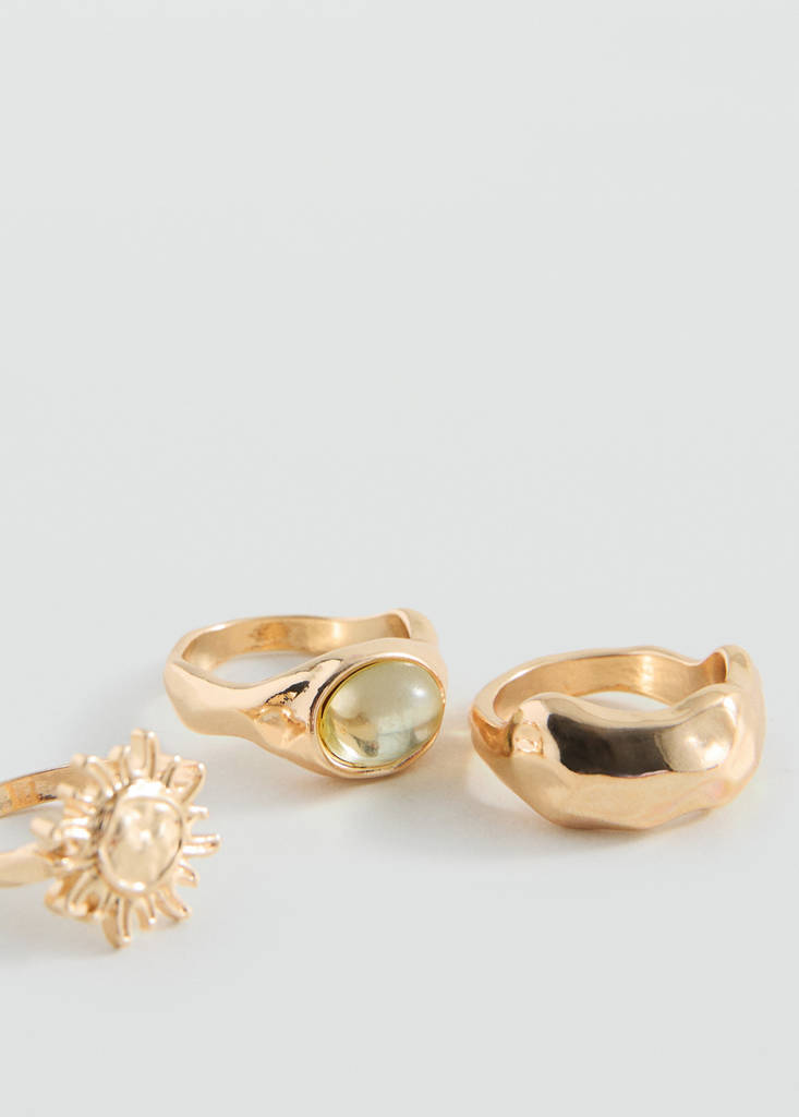 Pack 3 anillos combinados