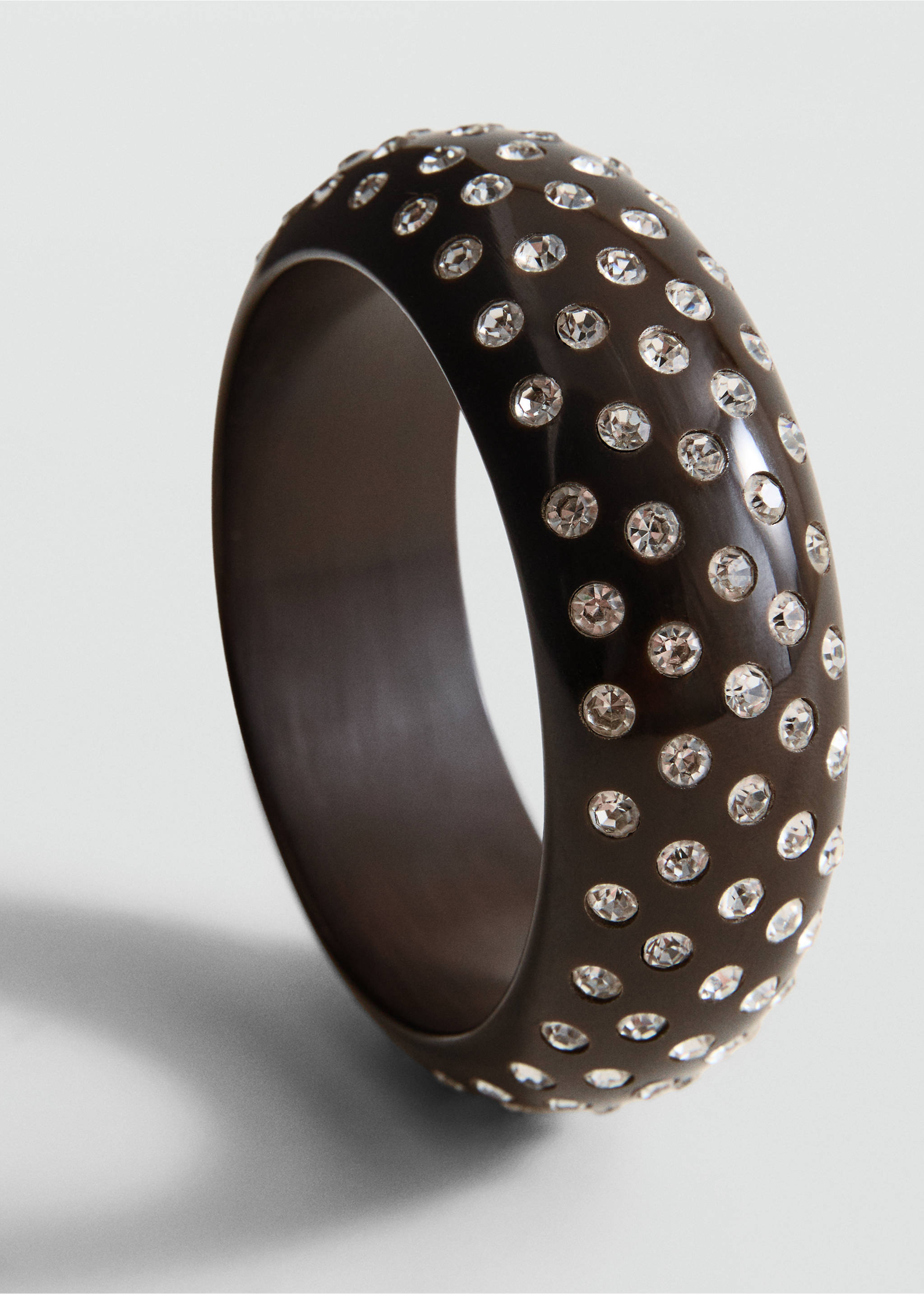 Resin strass bracelet - General plane, Brown. Ref: 27065162-00.