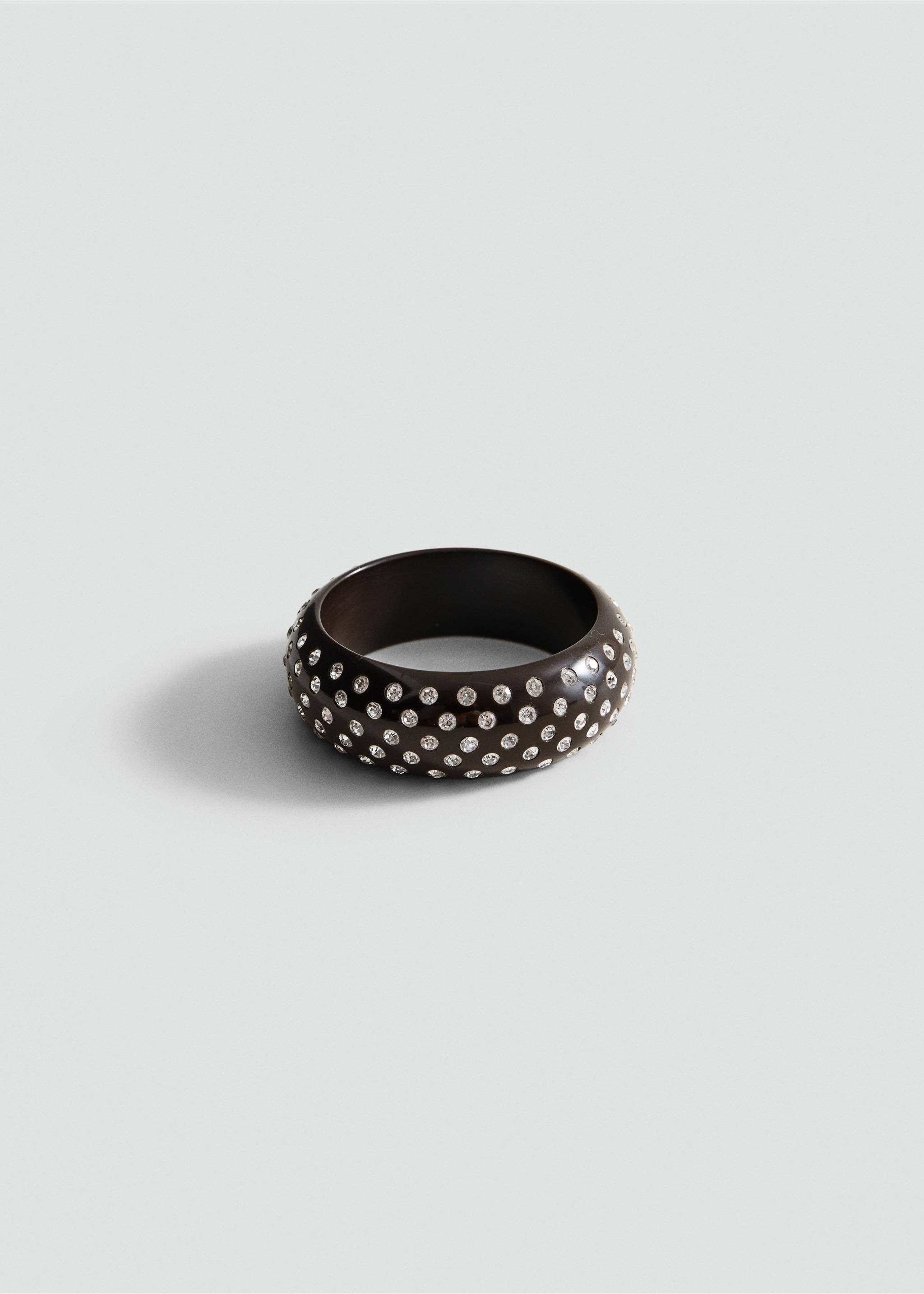 Resin strass bracelet - Article without model, Brown. Ref: 27065162-00.