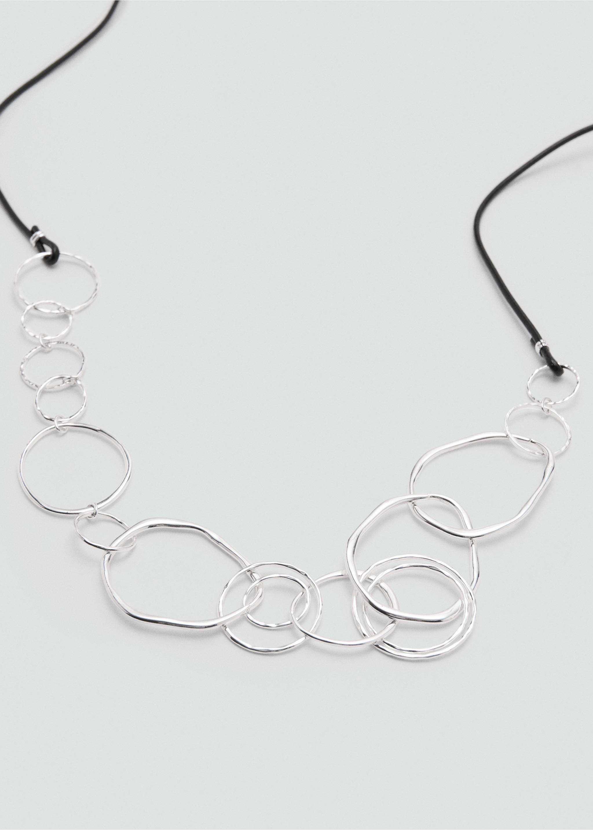 Cinturón cadena anillas - Plano medio, Plata. Ref: 27065163-00.