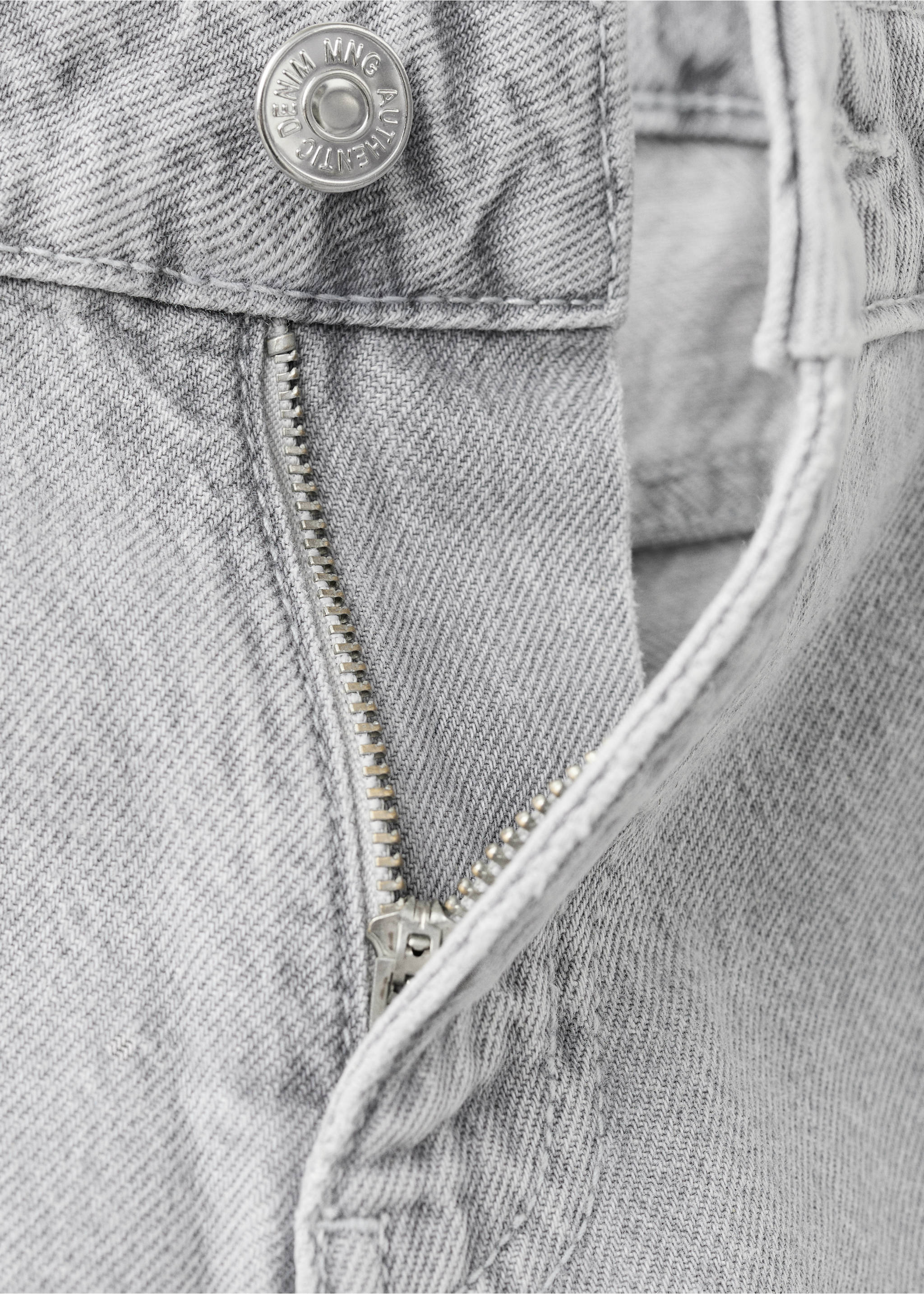 جينز مستقيم مطرز - تفاصيل المنتج 0, رمادي دنيم. Ref: 27065165-00.
