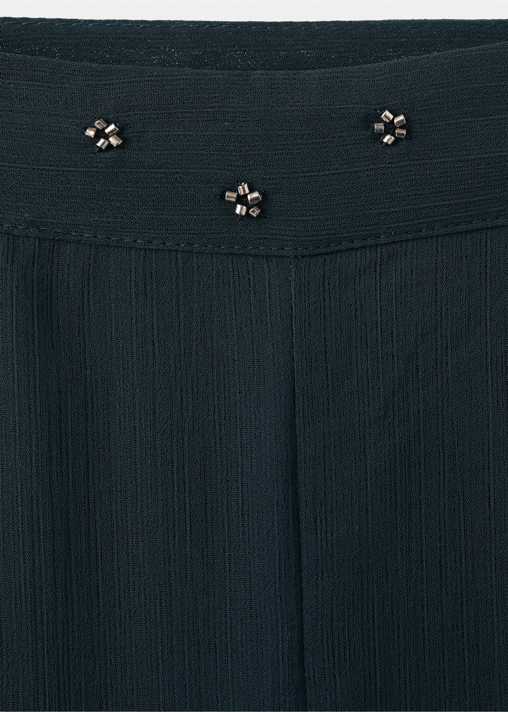 Balloon trousers with strass - Details of the article 0, Navy. Ref: 27065808-00.
