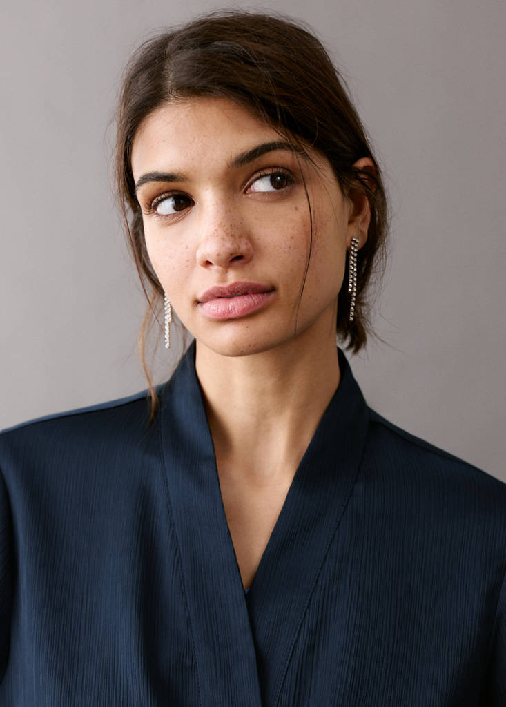 Kimono style jacket — Navy