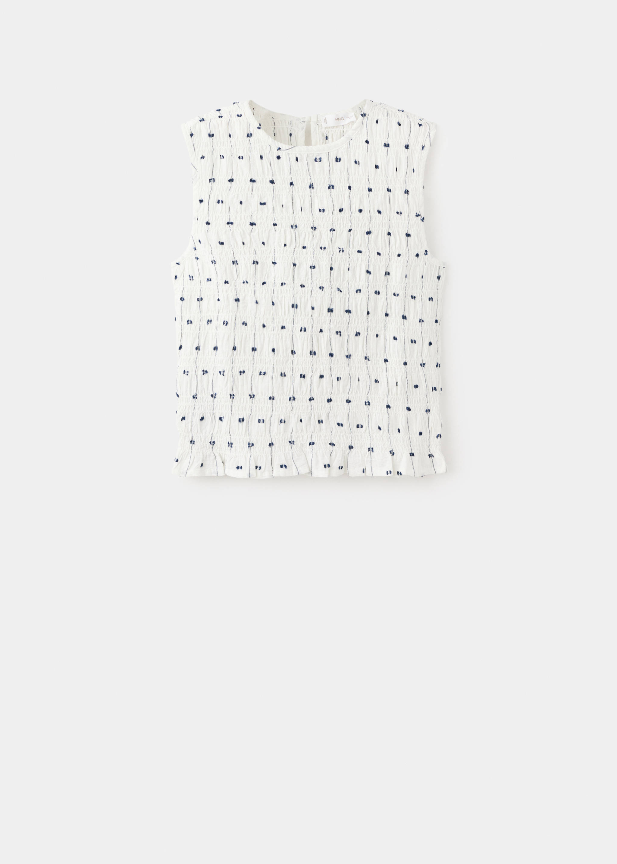 Top fruncido bordado - Artículo sin modelo