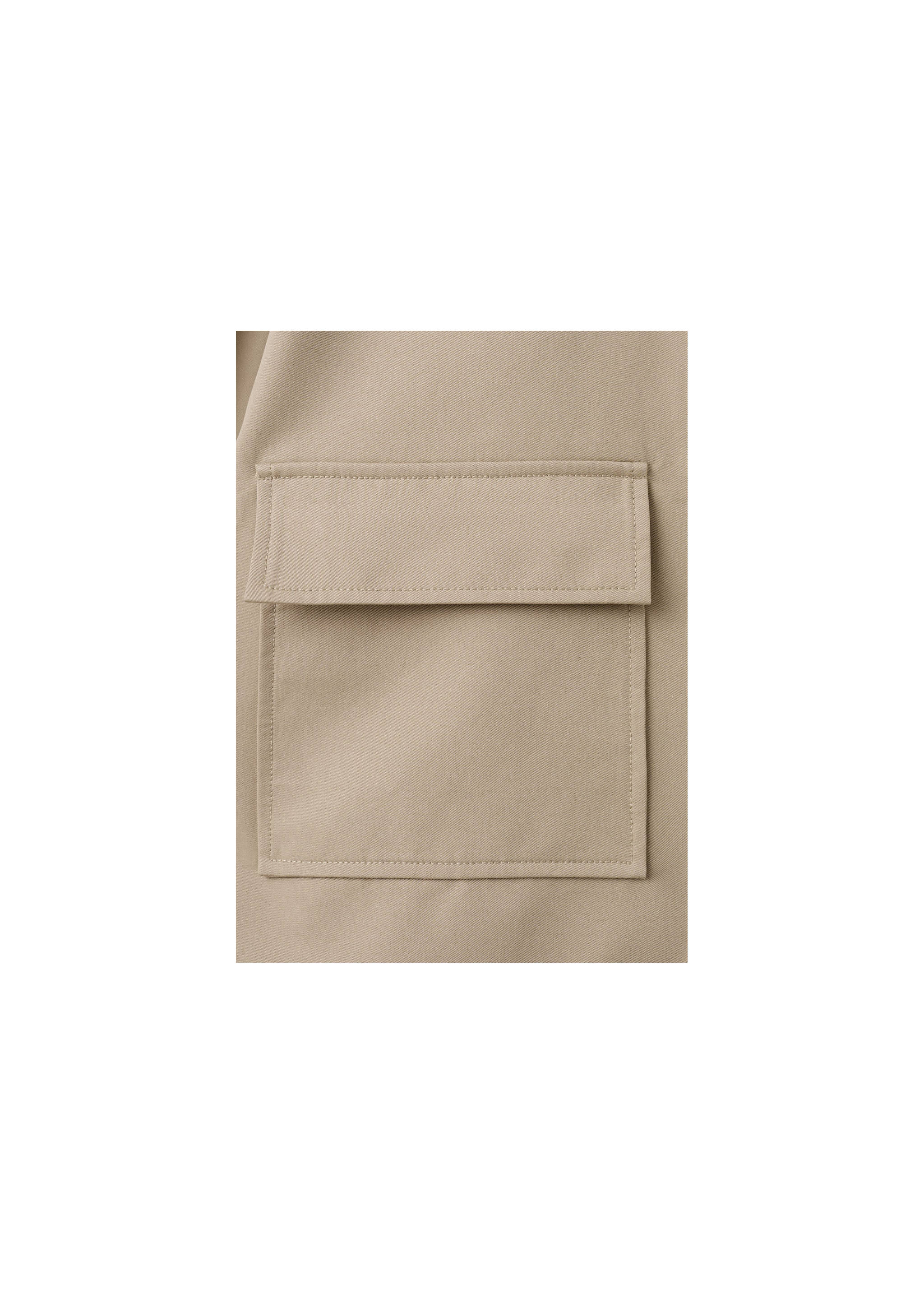 Jaqueta cotó butxaques - Detall de l'article 8, Beige. Ref: 27065817-01.