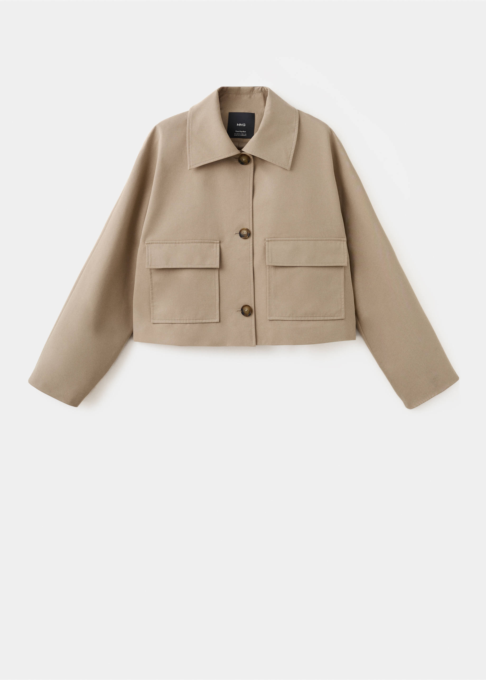 Jaqueta cotó butxaques - Article sense model, Beige. Ref: 27065817-01.