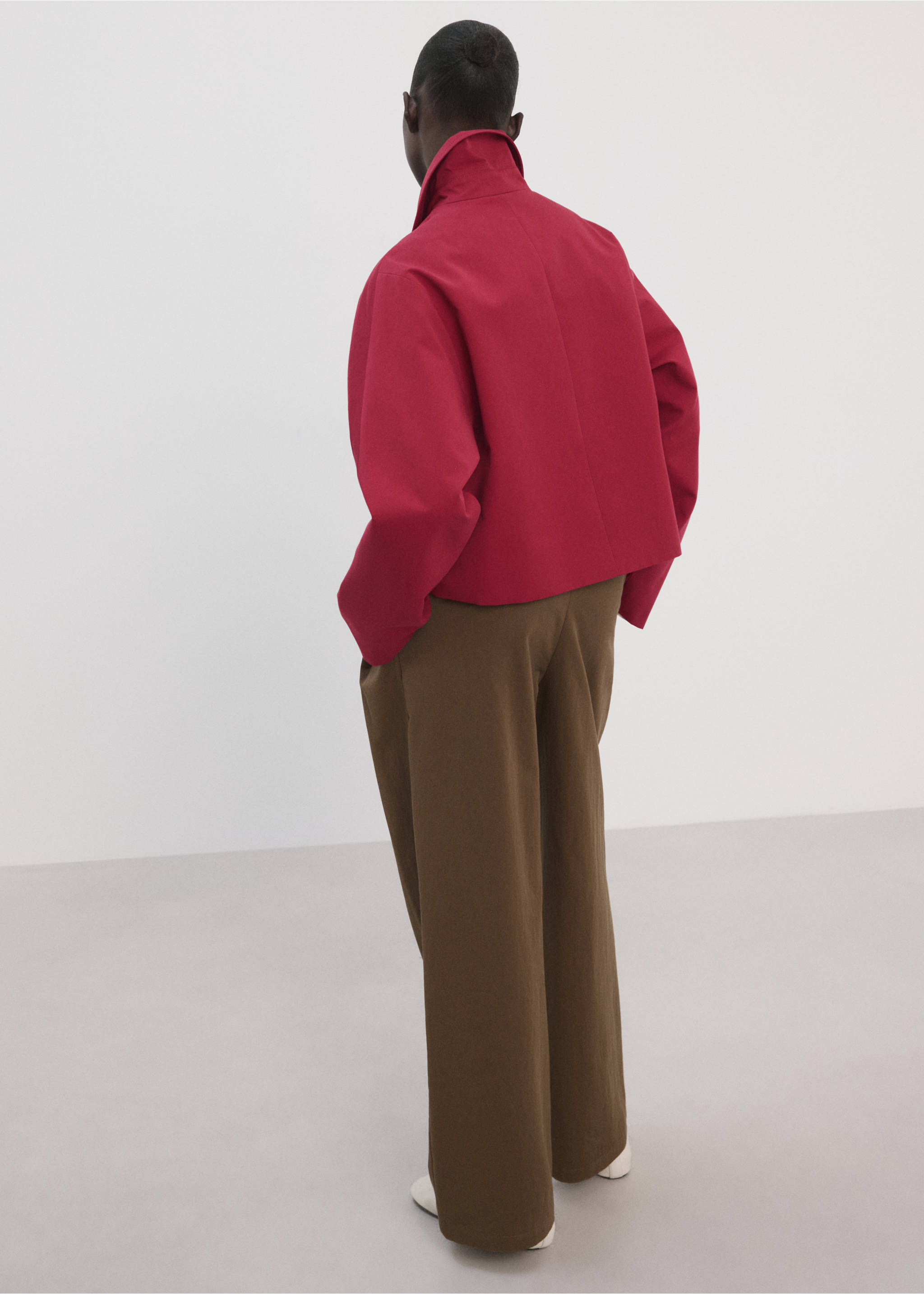 Chaqueta algodón bolsillos - Reverso del artículo, Rojo. Ref: 27065817-00.