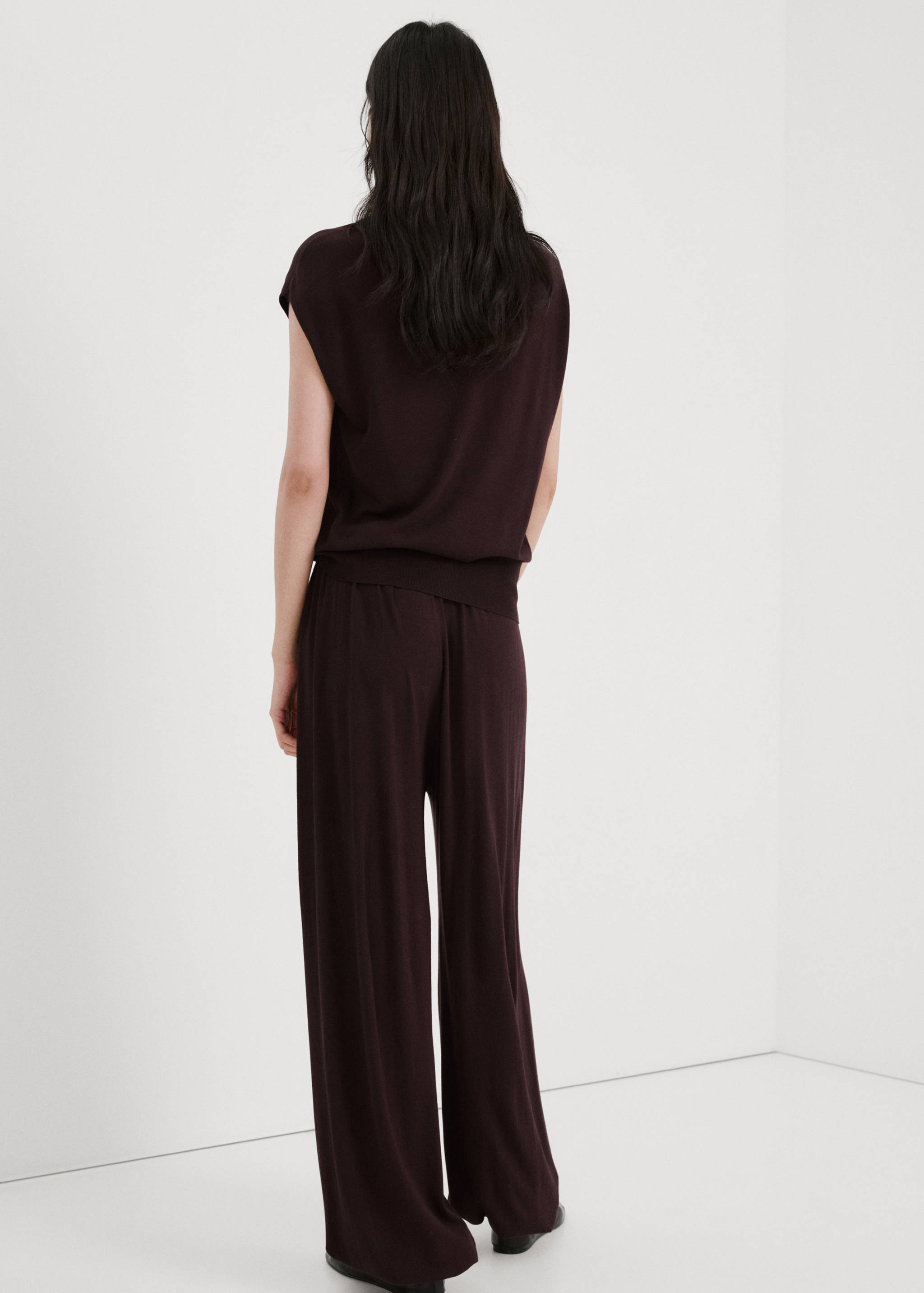Balloon knit trousers - Reverse of the article