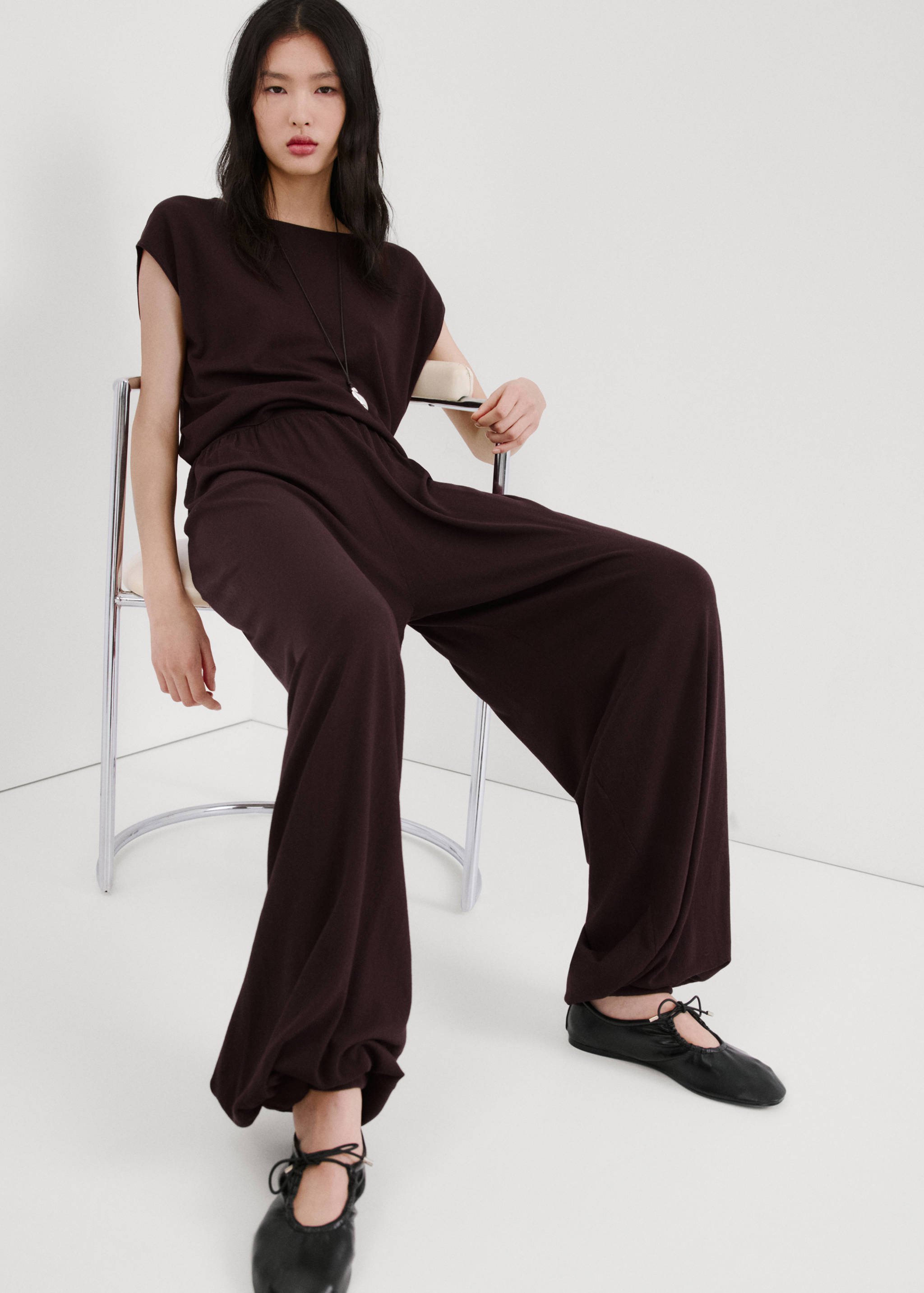 Balloon knit trousers - Details of the article 1