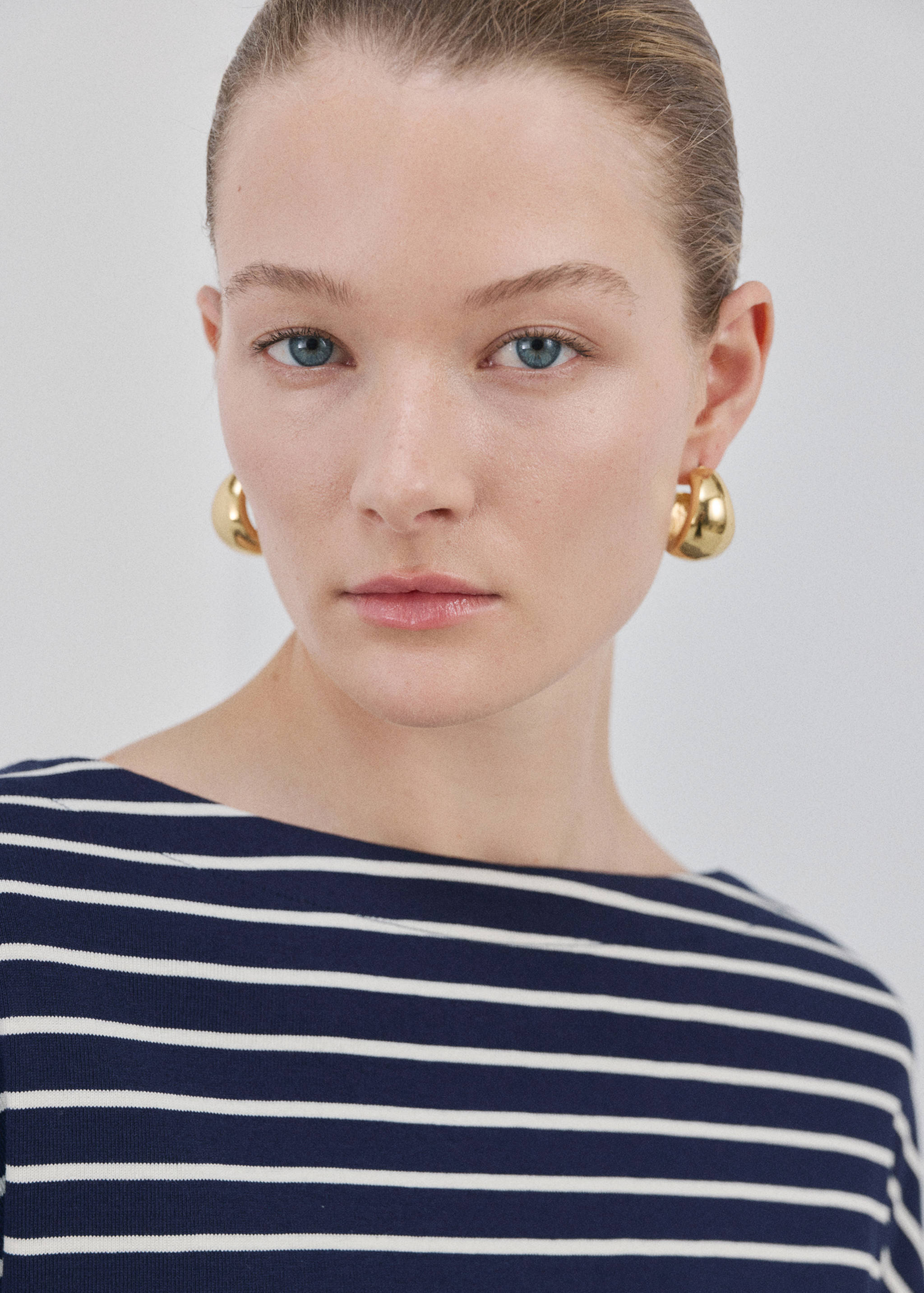 Sudadera rayas cuello barco - Detalle del artículo 1