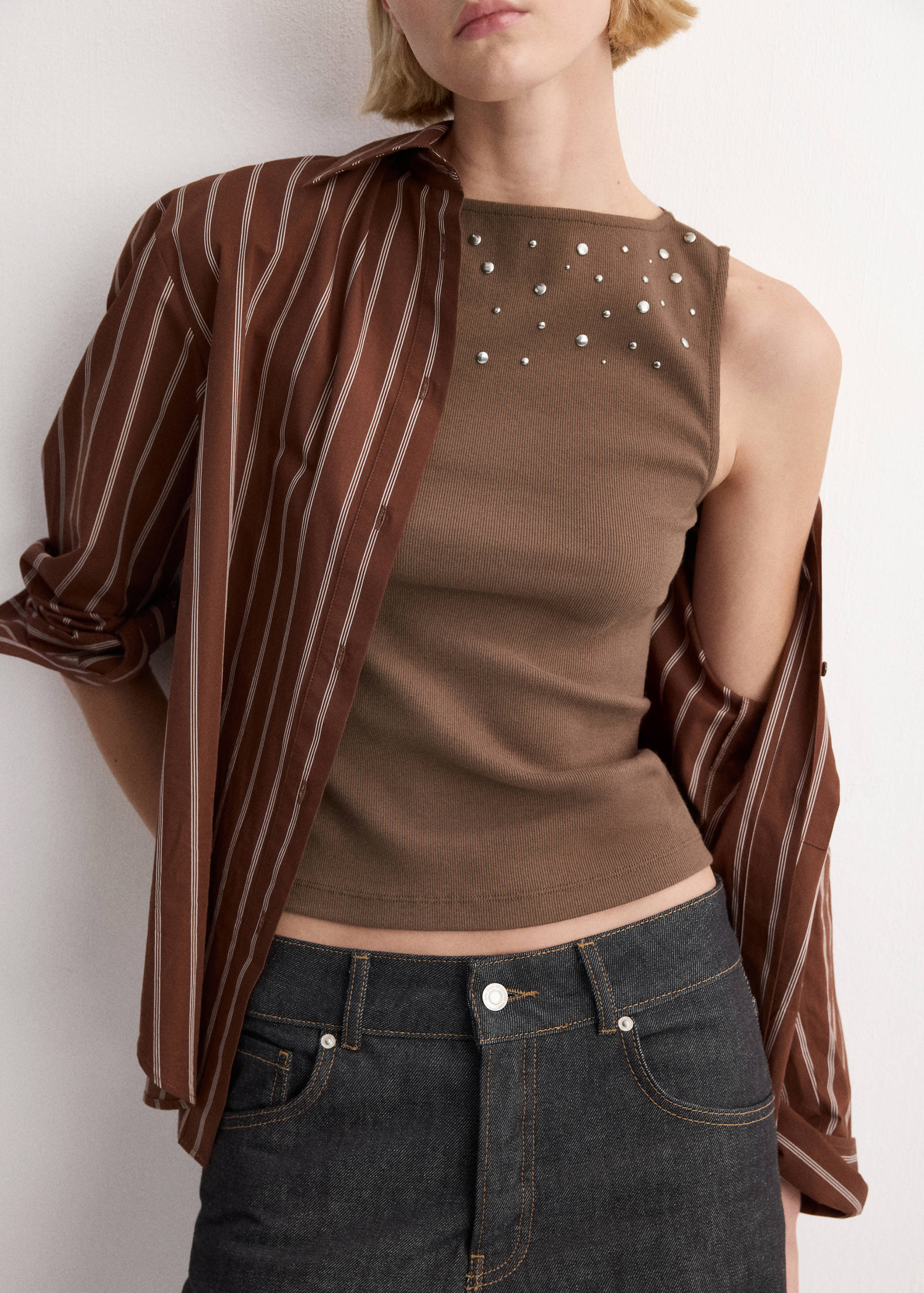 Cotton studded top - Medium plane