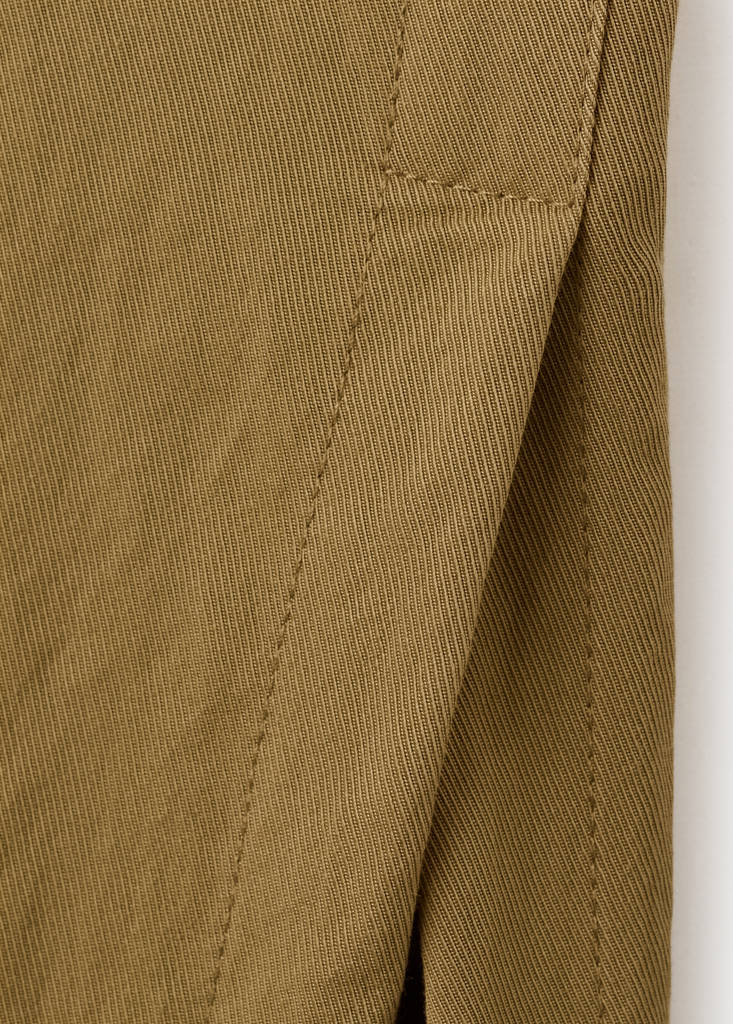 Oversized shirt with a shirt collar — Khaki