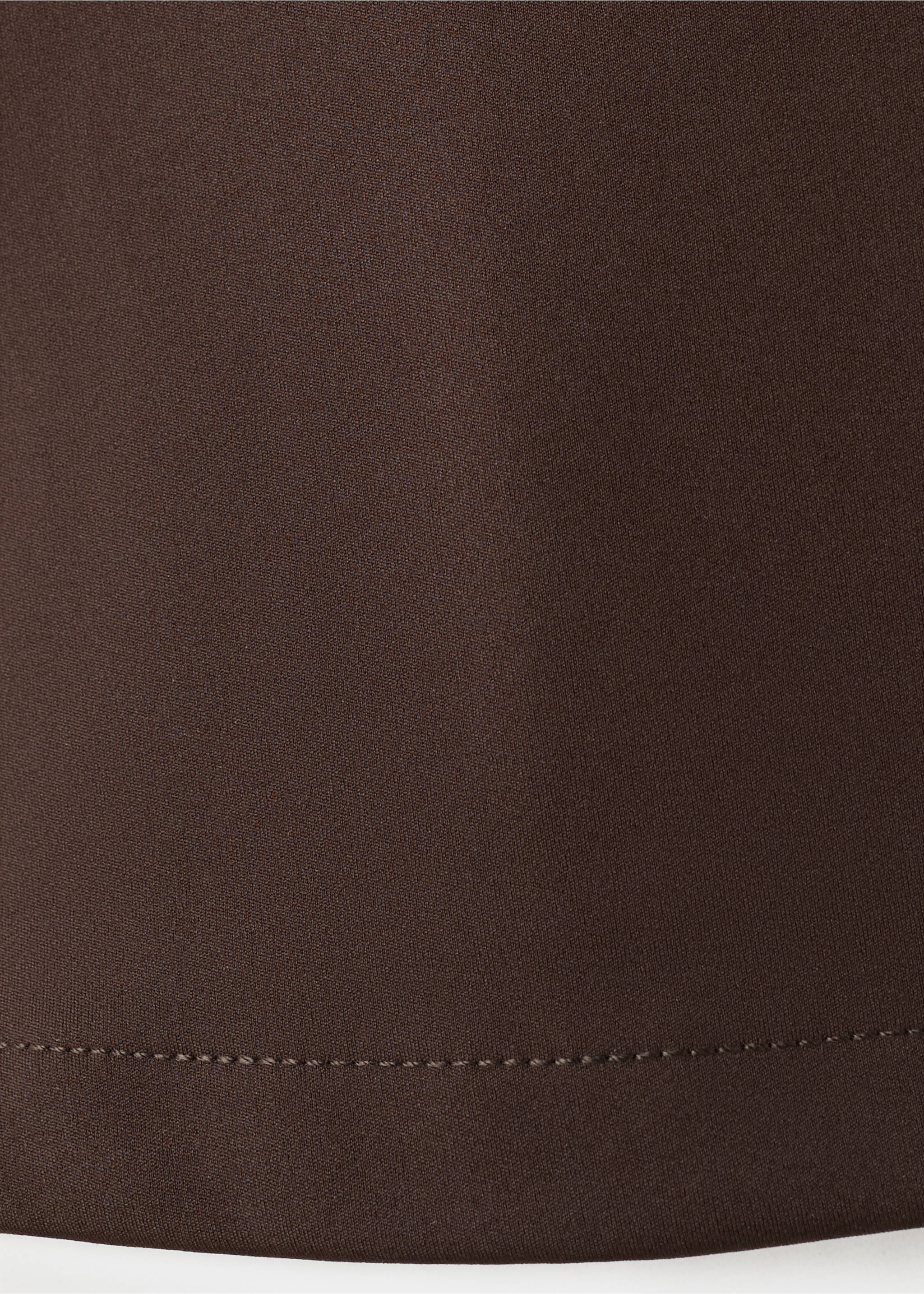 Fitted crop top - Details of the article 0, Brown. Ref: 27065827-00.